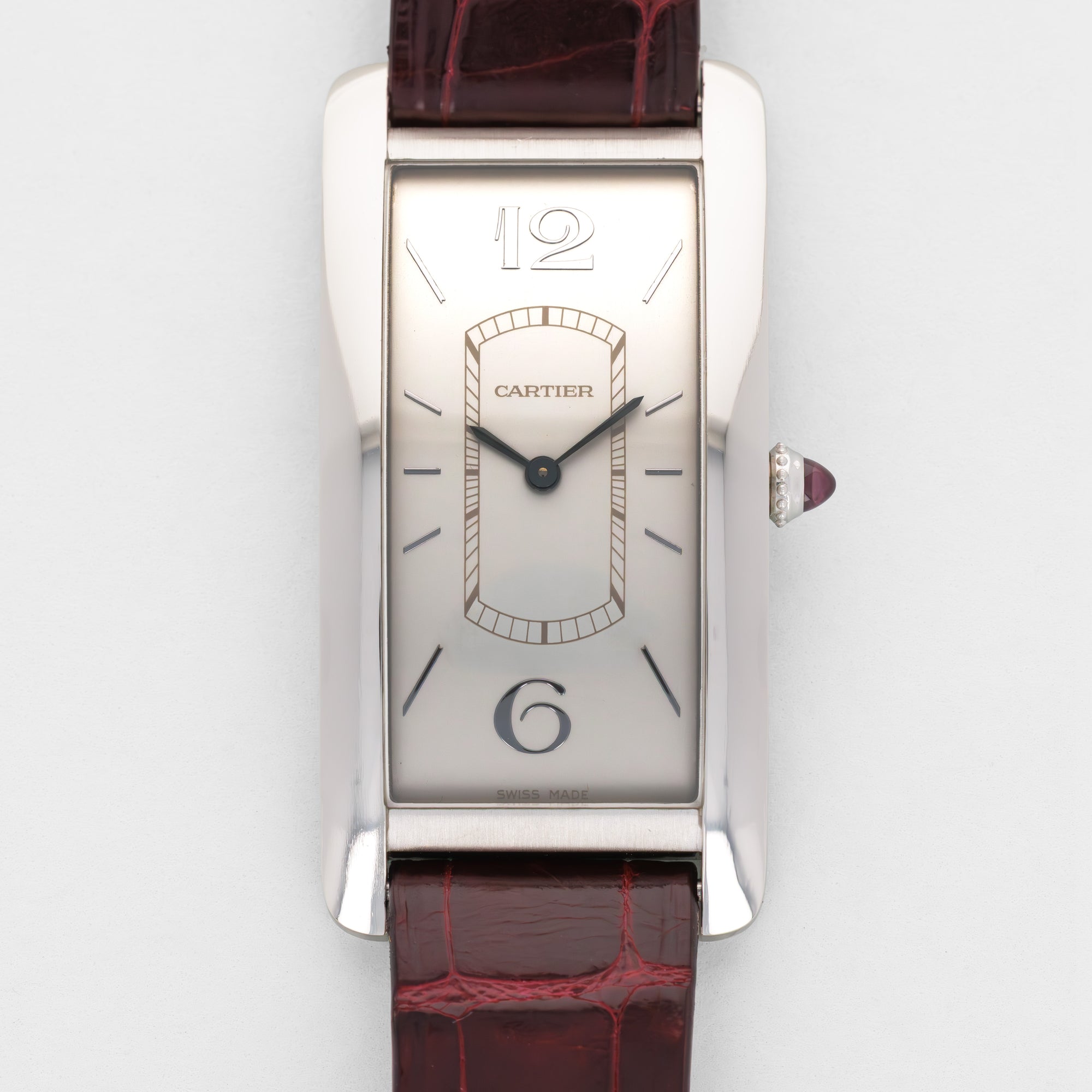 Cartier Platinum Tank Cintree Ref. 4124