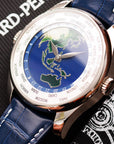 Girard Perregaux White Gold Triple Bridge Tourbillon Ref. 99350 with Unique Cloisonne Dial