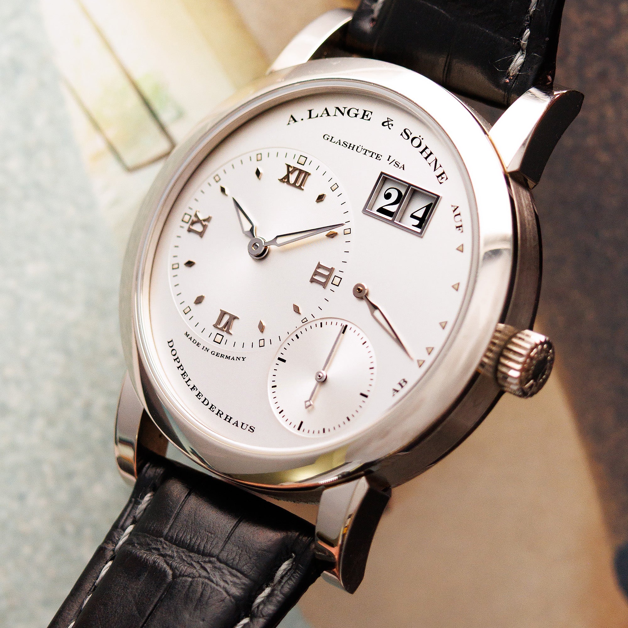 A. Lange & Sohne White Gold Lange 1 Ref. 101.039