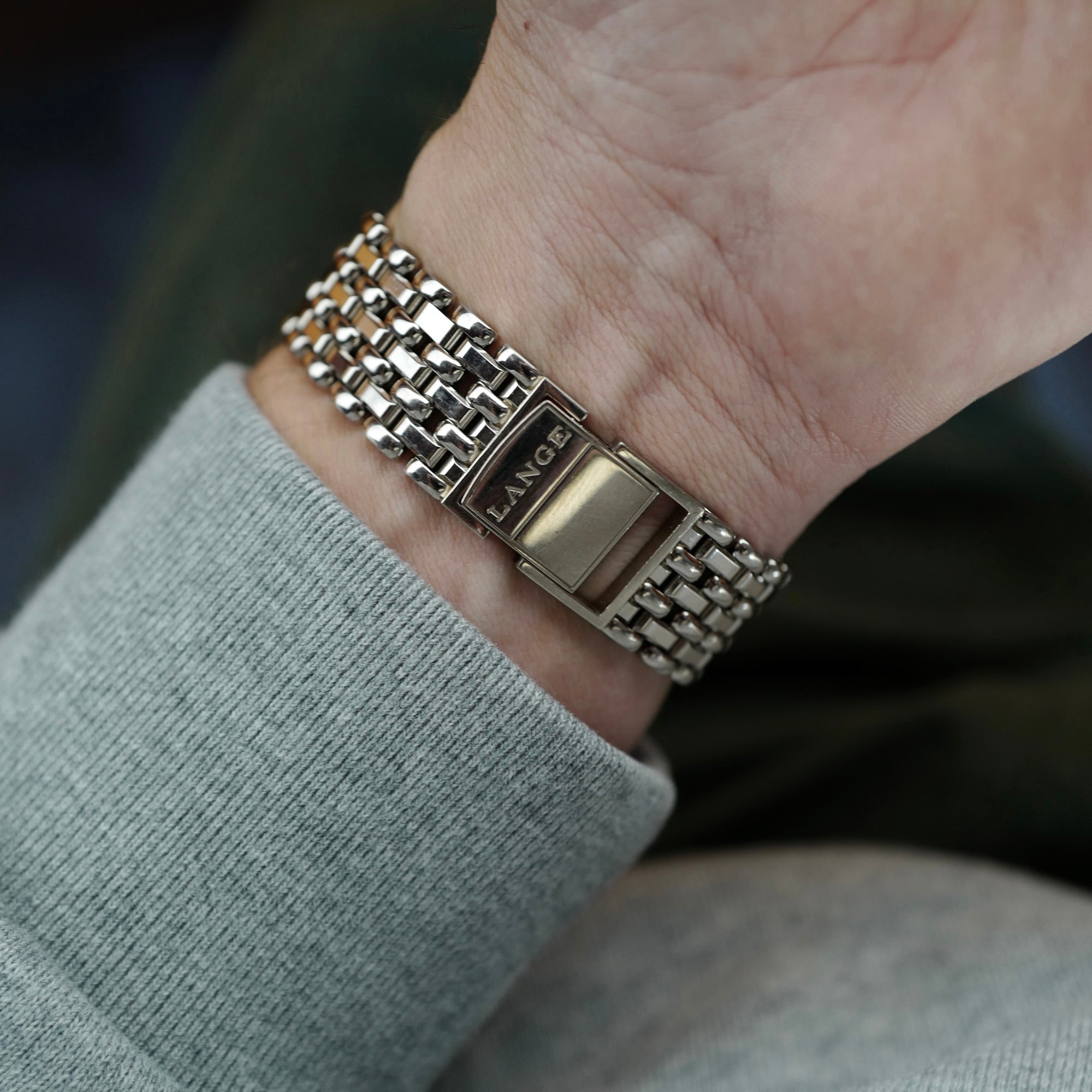 A. Lange &amp; Sohne White Gold Saxomat Ref. 301.027 with Wellendorff Bracelet (New Arrival)