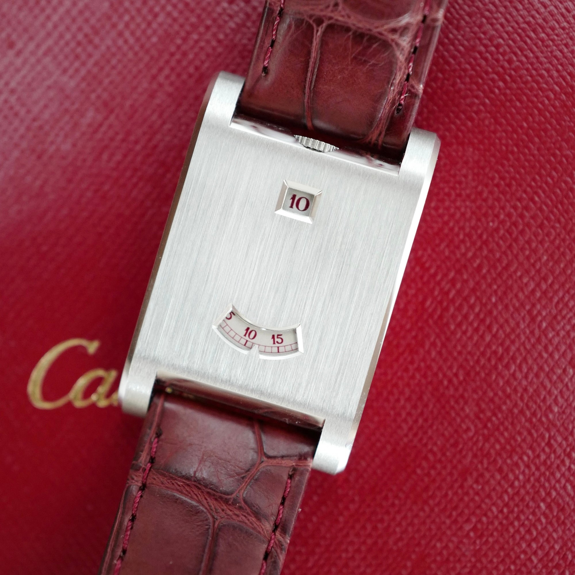 Cartier Platinum Tank A Guichet Ref. WGTA0236, 2025 Edition (New Arrival)