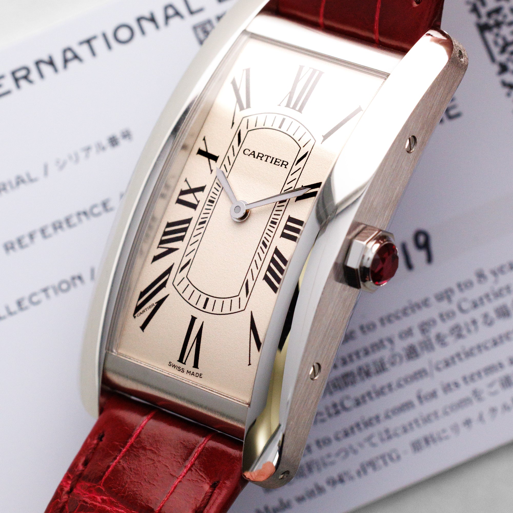 Cartier Platinum Tank Americaine Ref. WGTA0296 (New Arrival)
