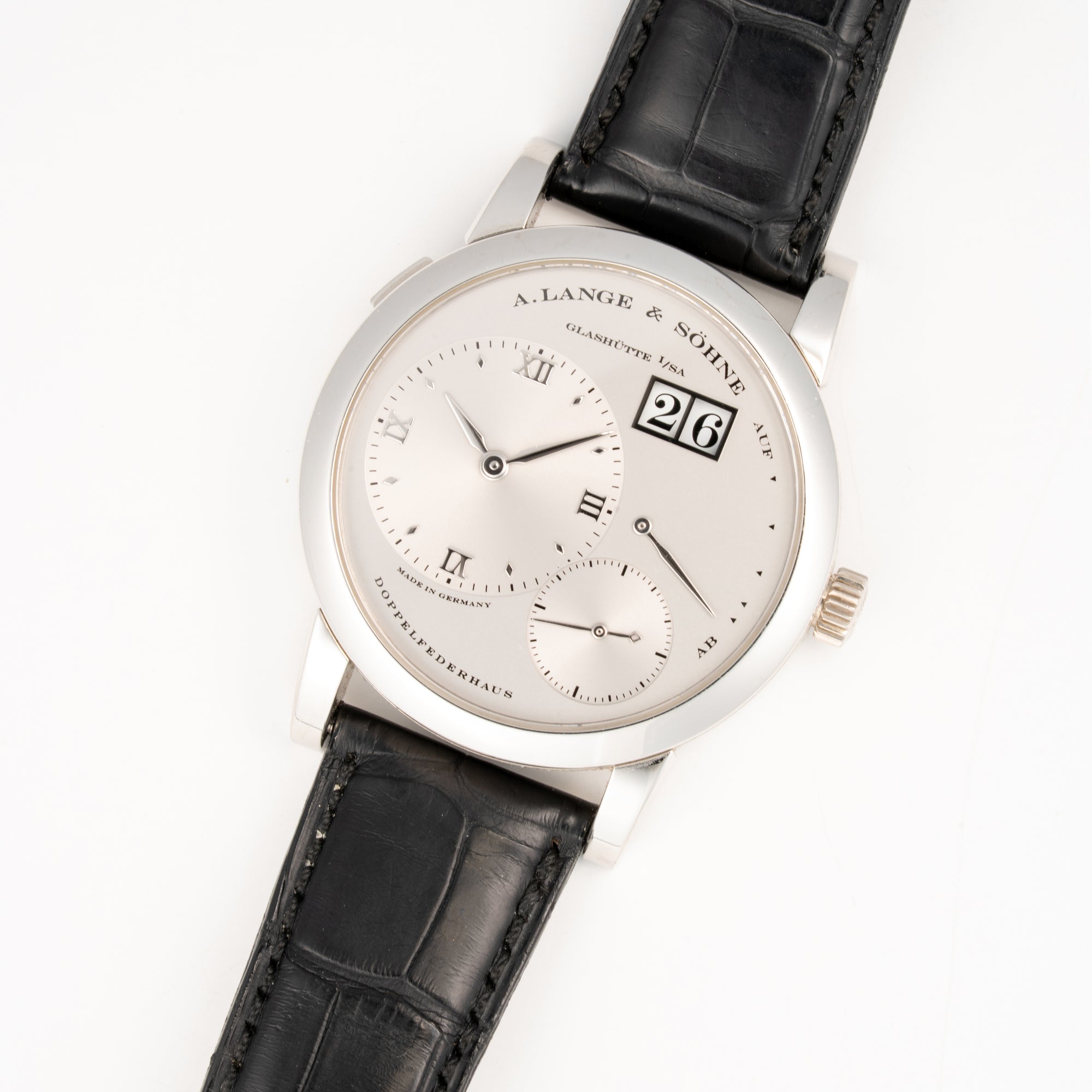 A. Lange & Sohne Platinum Lange 1 Ref. 101.025 with Box (New Arrival)