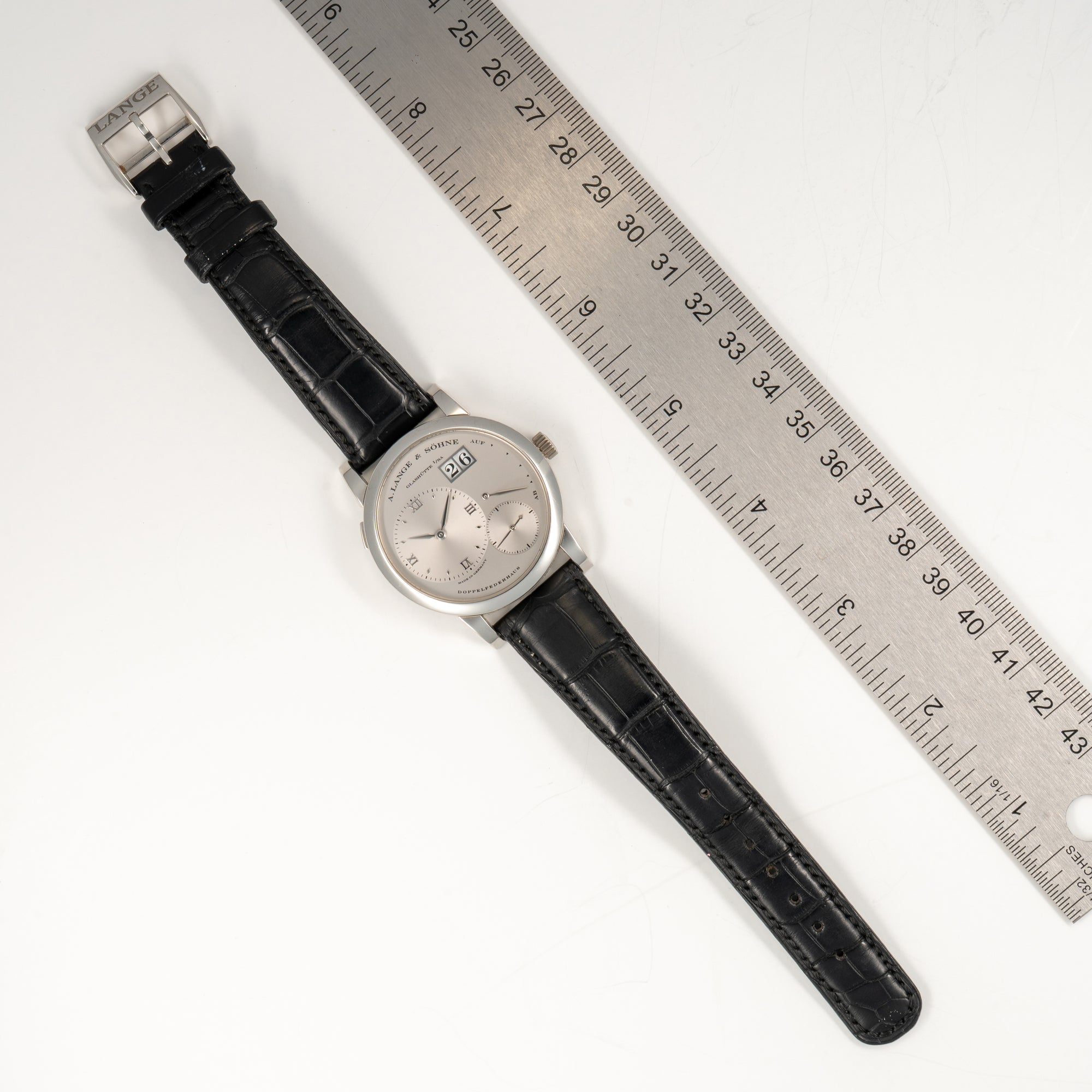 A. Lange &amp; Sohne Platinum Lange 1 Ref. 101.025 with Box (New Arrival)