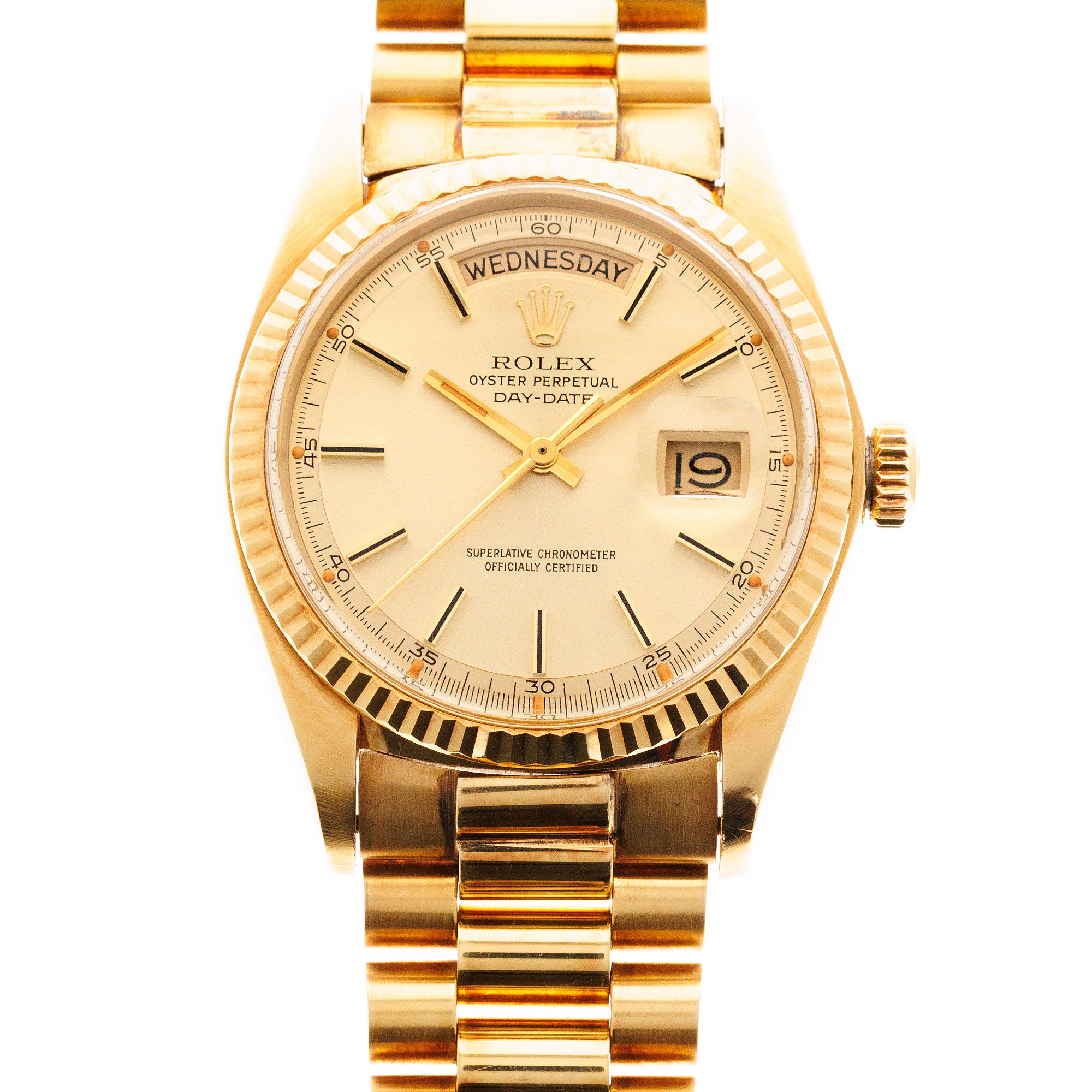 Rolex Yellow Gold Day-Date Ref. 1803 with Original Warranty, Circa 1976
