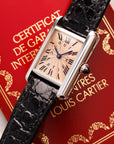 Cartier Platinum Salmon Dial Watch Ref. 1611