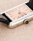 Cartier Platinum Salmon Dial Watch Ref. 1611
