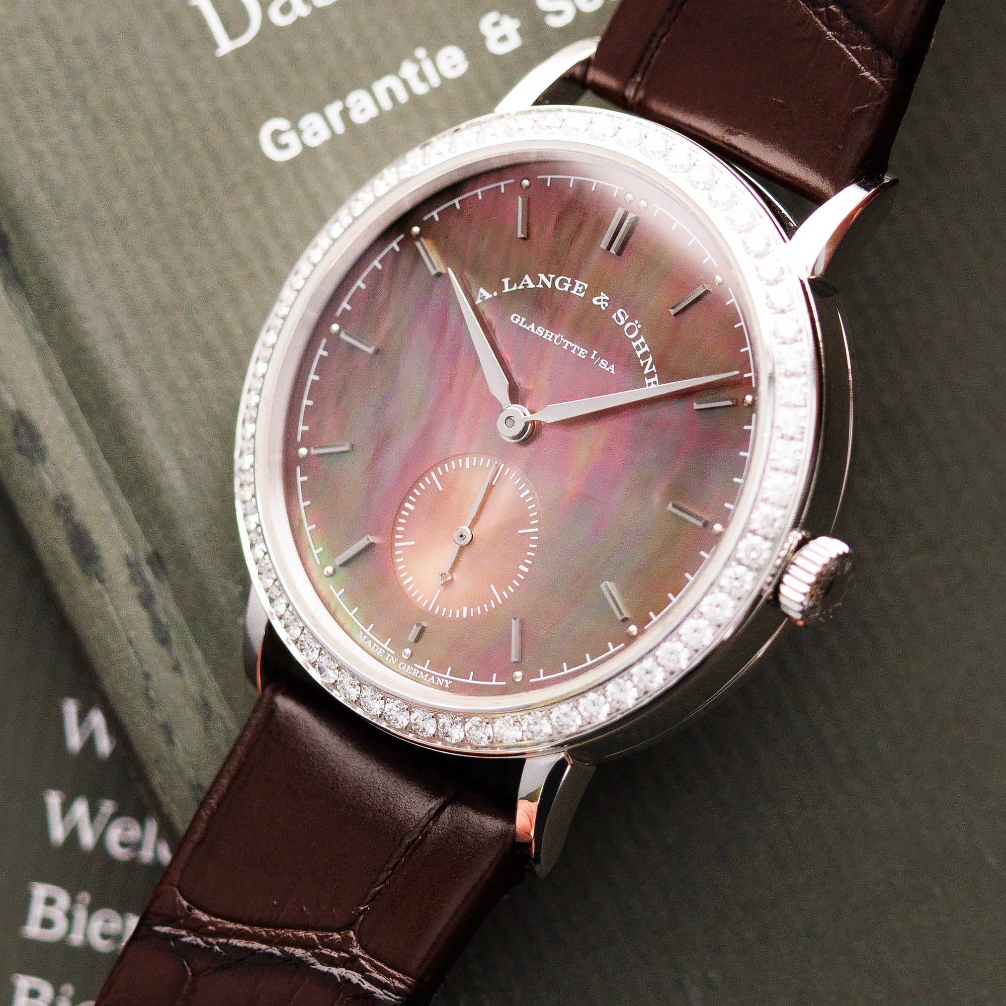 A. Lange & Sohne White Gold Saxonia Ref. 878.038