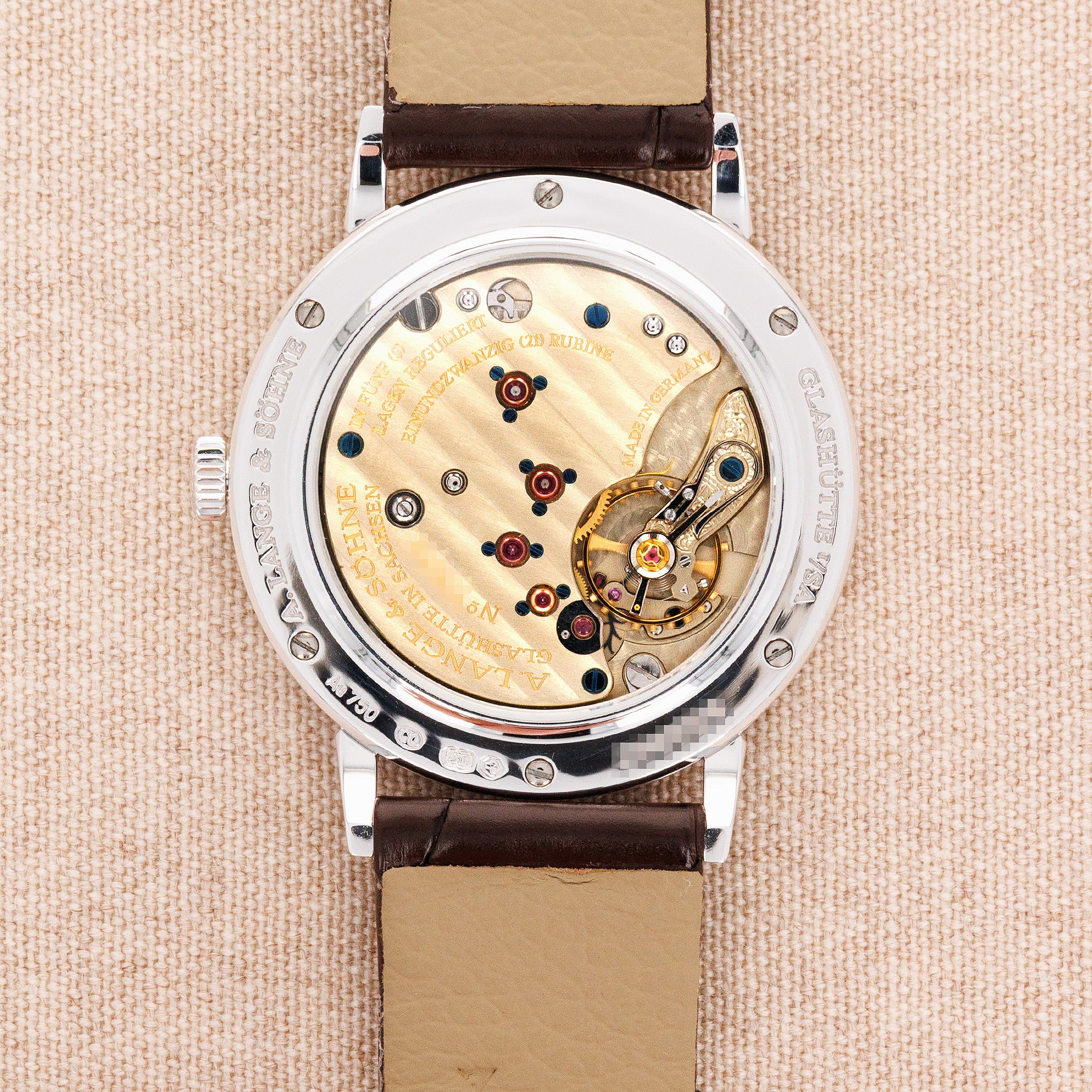 A. Lange & Sohne White Gold Saxonia Ref. 878.038