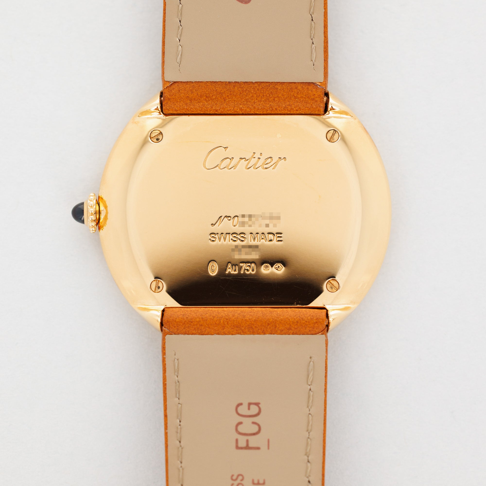 Cartier Yellow Gold Pebble Watch Ref. WGPB0003
