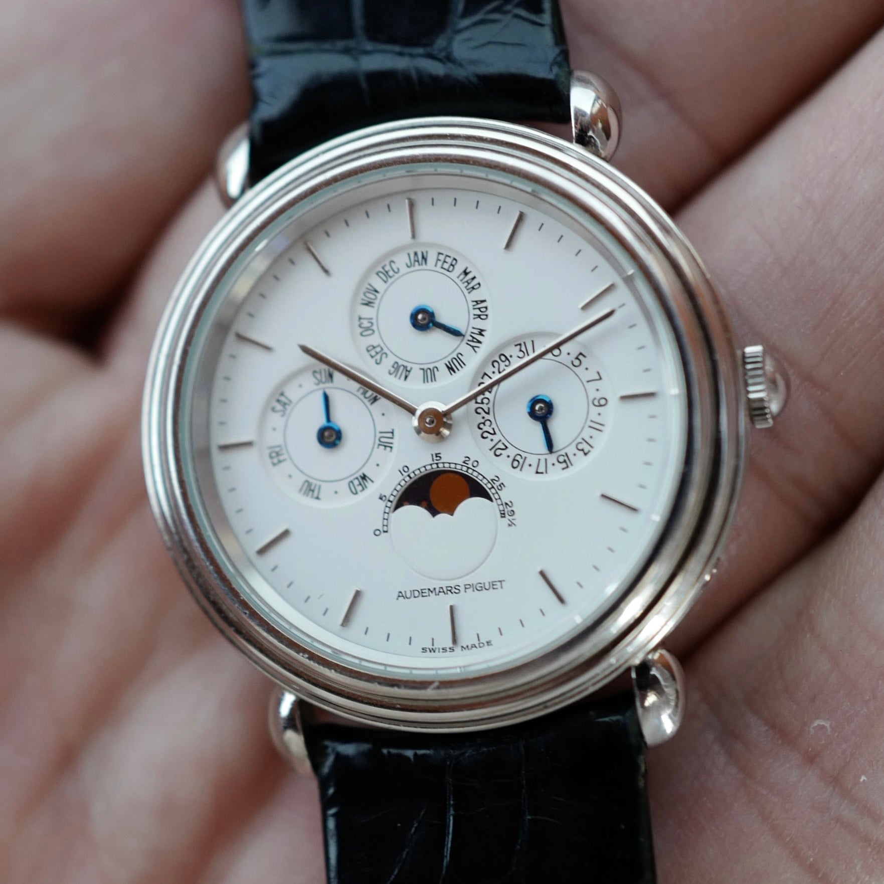 Audemars Piguet Platinum Quantieme Perpetual Ref. 25717 with Original Box and Papers (New Arrival)