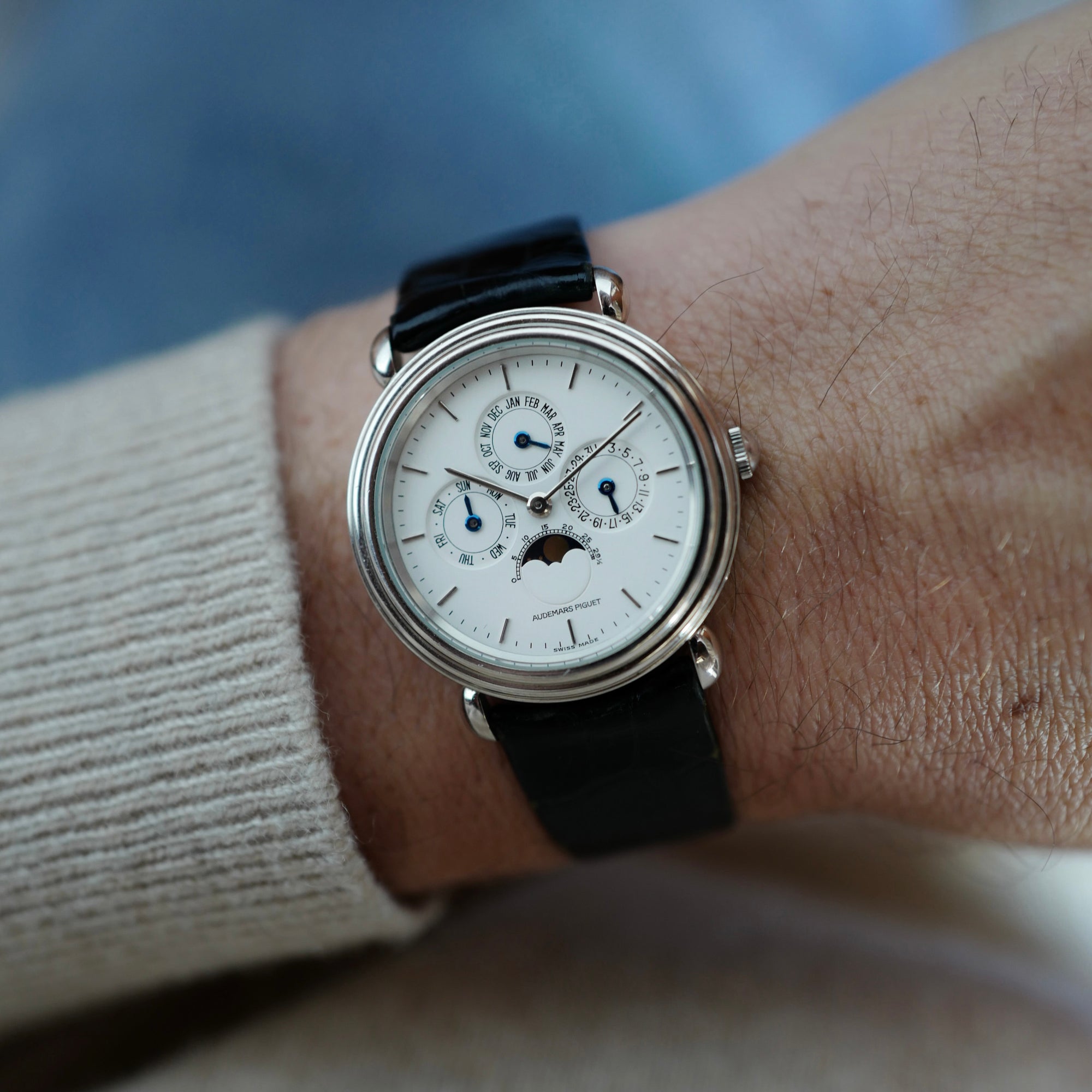 Audemars Piguet Platinum Quantieme Perpetual Ref. 25717 with Original Box and Papers (New Arrival)
