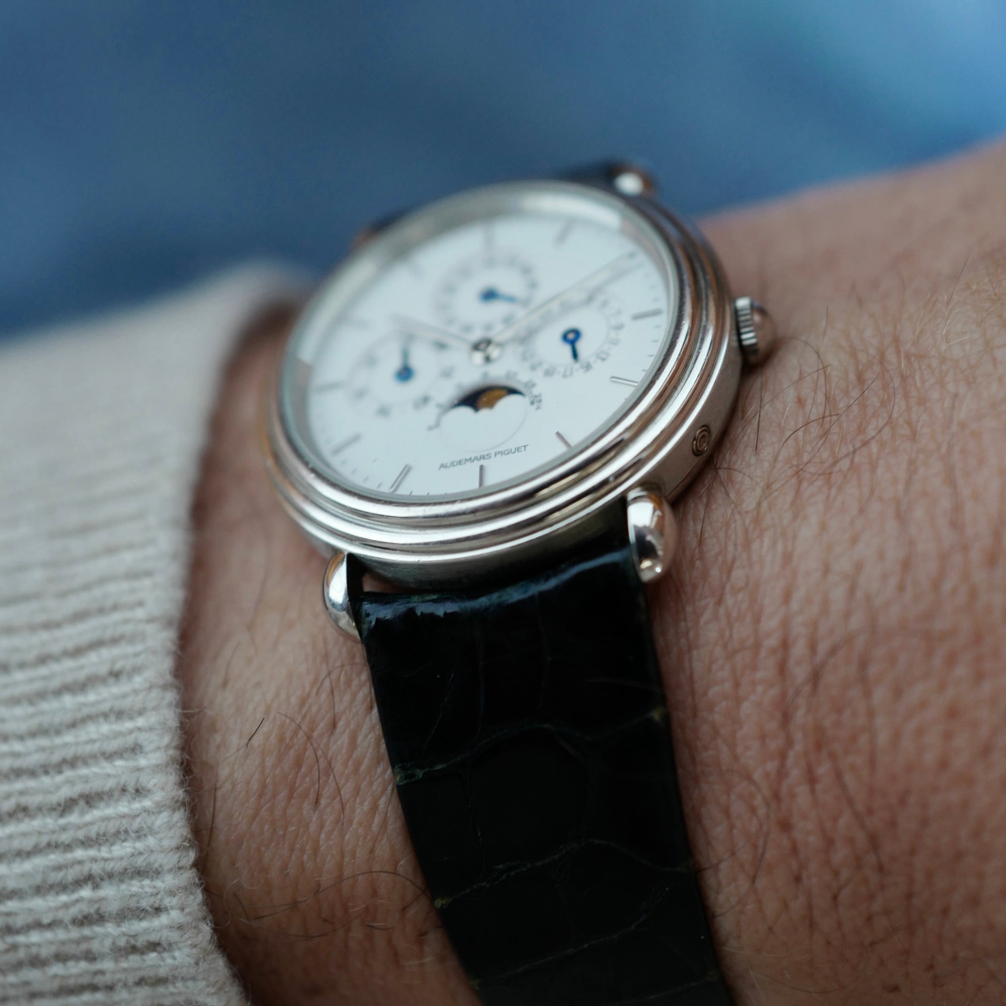Audemars Piguet Platinum Quantieme Perpetual Ref. 25717 with Original Box and Papers