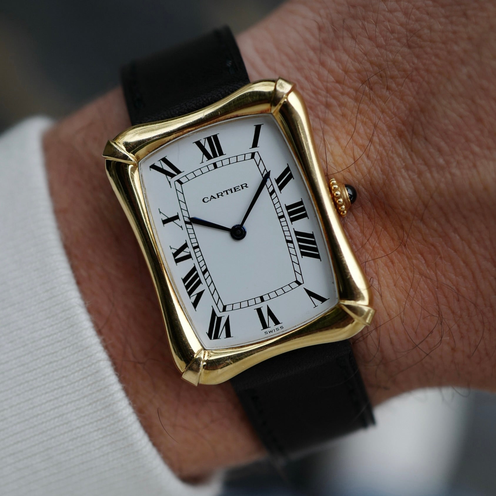 Cartier Tank Coussin Bamboo Ref. 78102 (New Arrival)