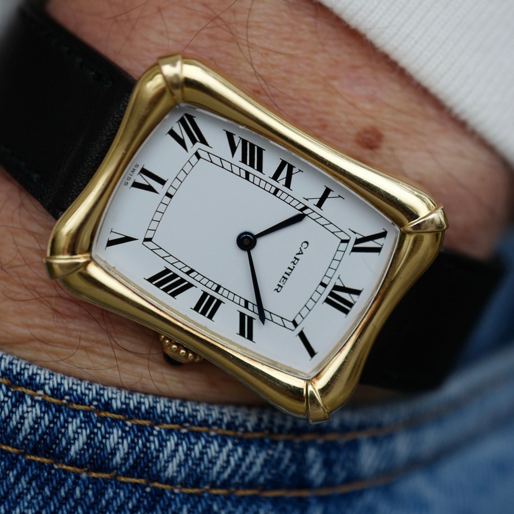 Cartier Tank Coussin Bamboo Ref. 78102 (New Arrival)