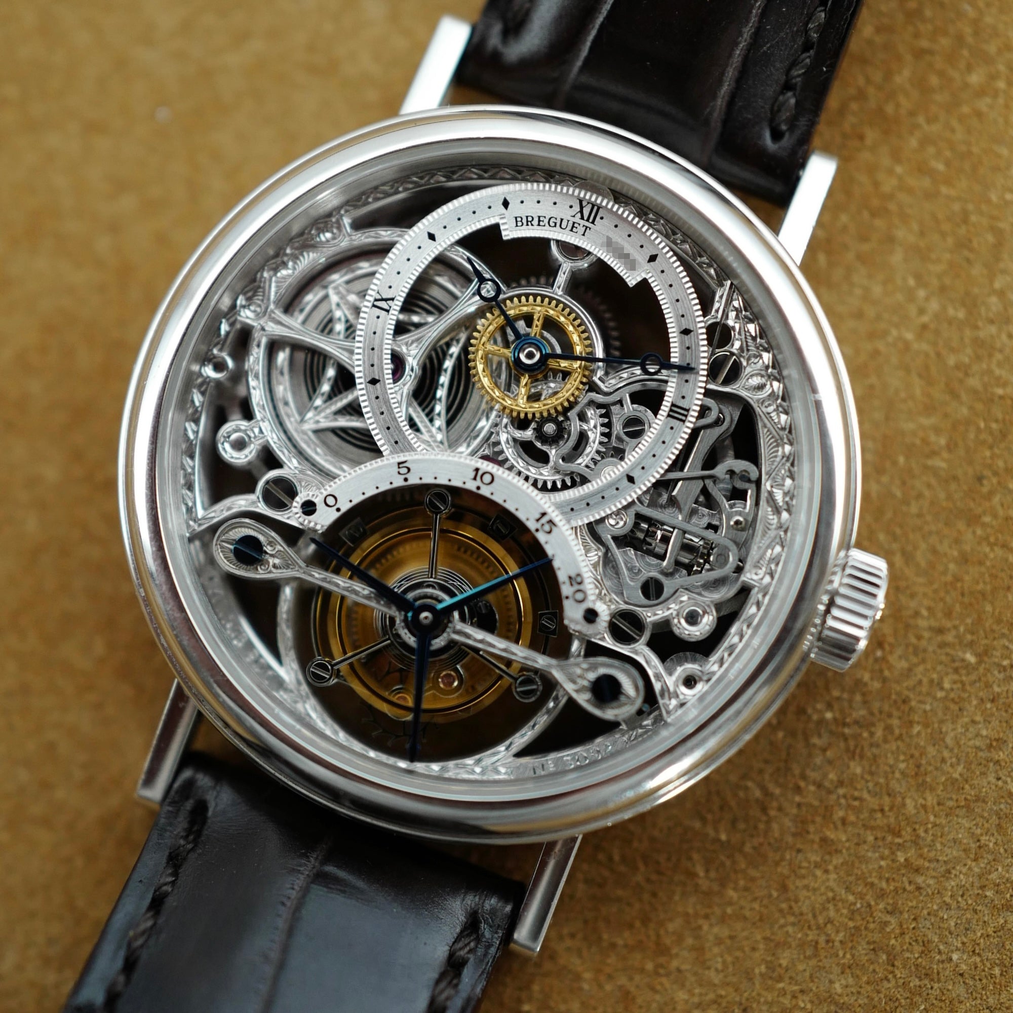 Breguet Platinum Skeleton Tourbillon Watch Ref. 3355 (New Arrival)