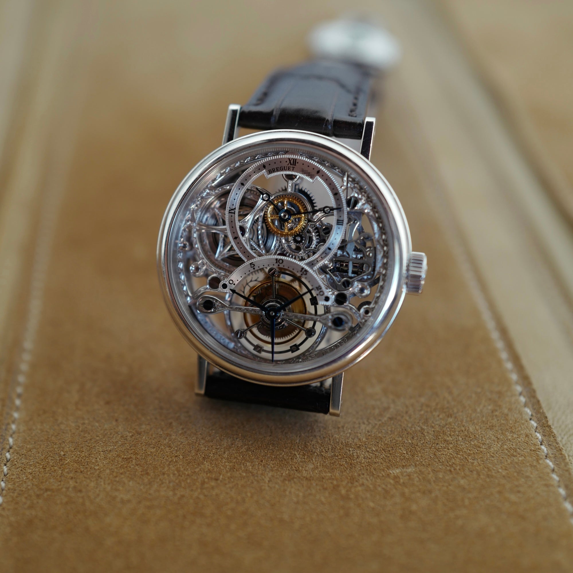 Breguet Platinum Skeleton Tourbillon Watch Ref. 3355 (New Arrival)