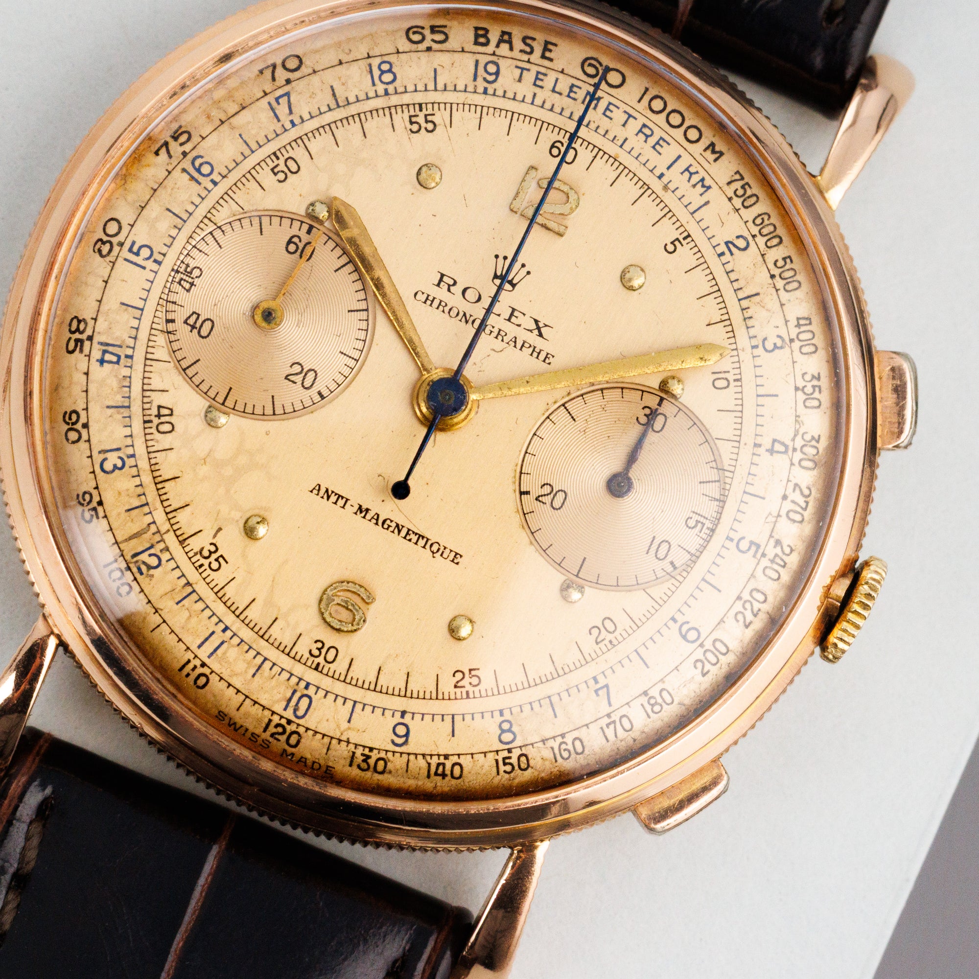Rolex Pink Gold Chronograph Watch Ref. 4062