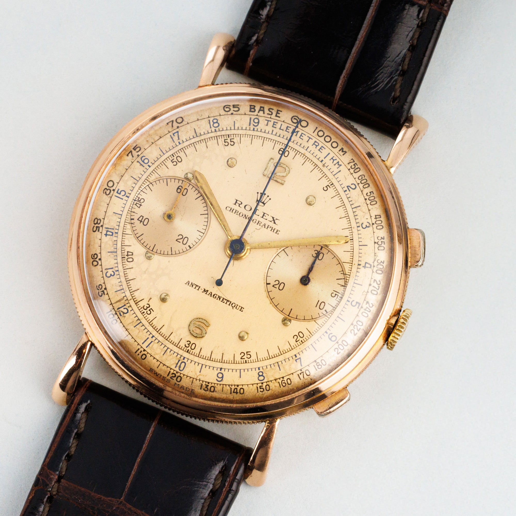 Rolex Pink Gold Chronograph Watch Ref. 4062