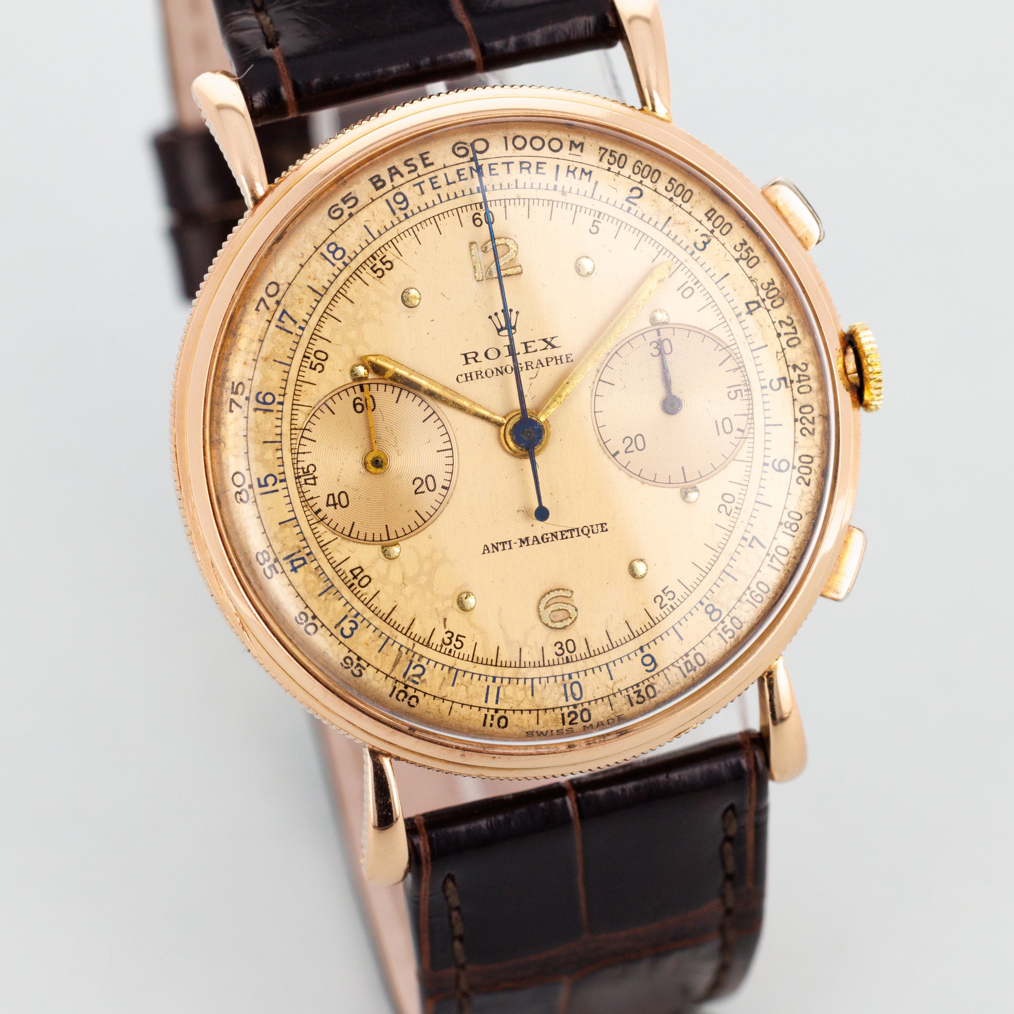 Rolex Pink Gold Chronograph Watch Ref. 4062