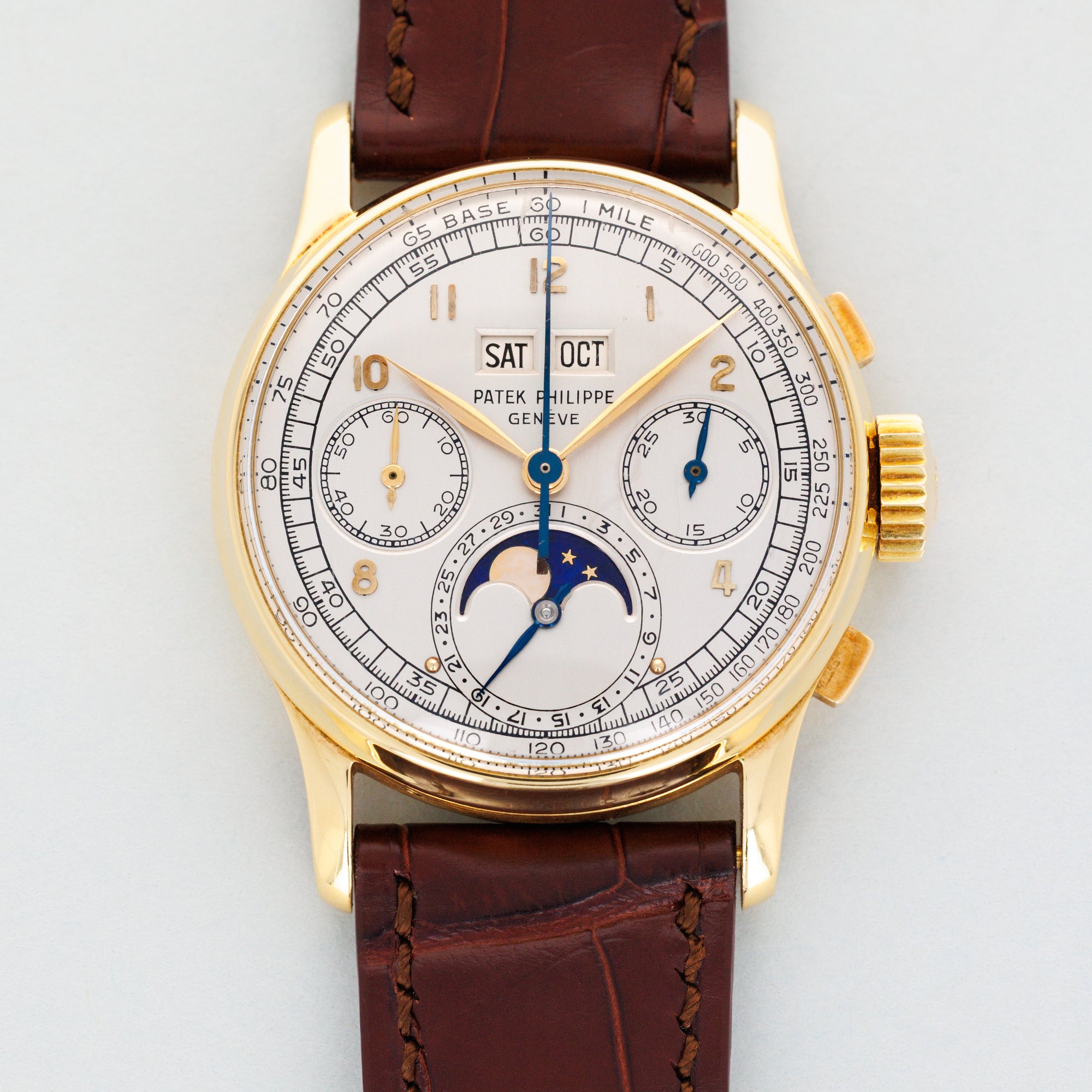 Patek Philippe Yellow Gold Perpetual Calendar Watch Ref. 1518, Made in 1951
