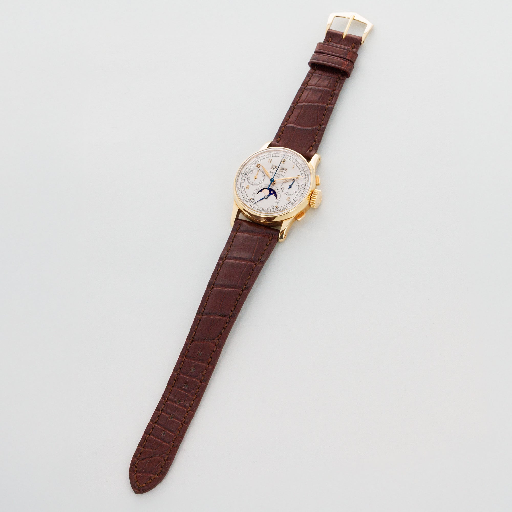 Patek Philippe Yellow Gold Perpetual Calendar Watch Ref. 1518, Made in 1951