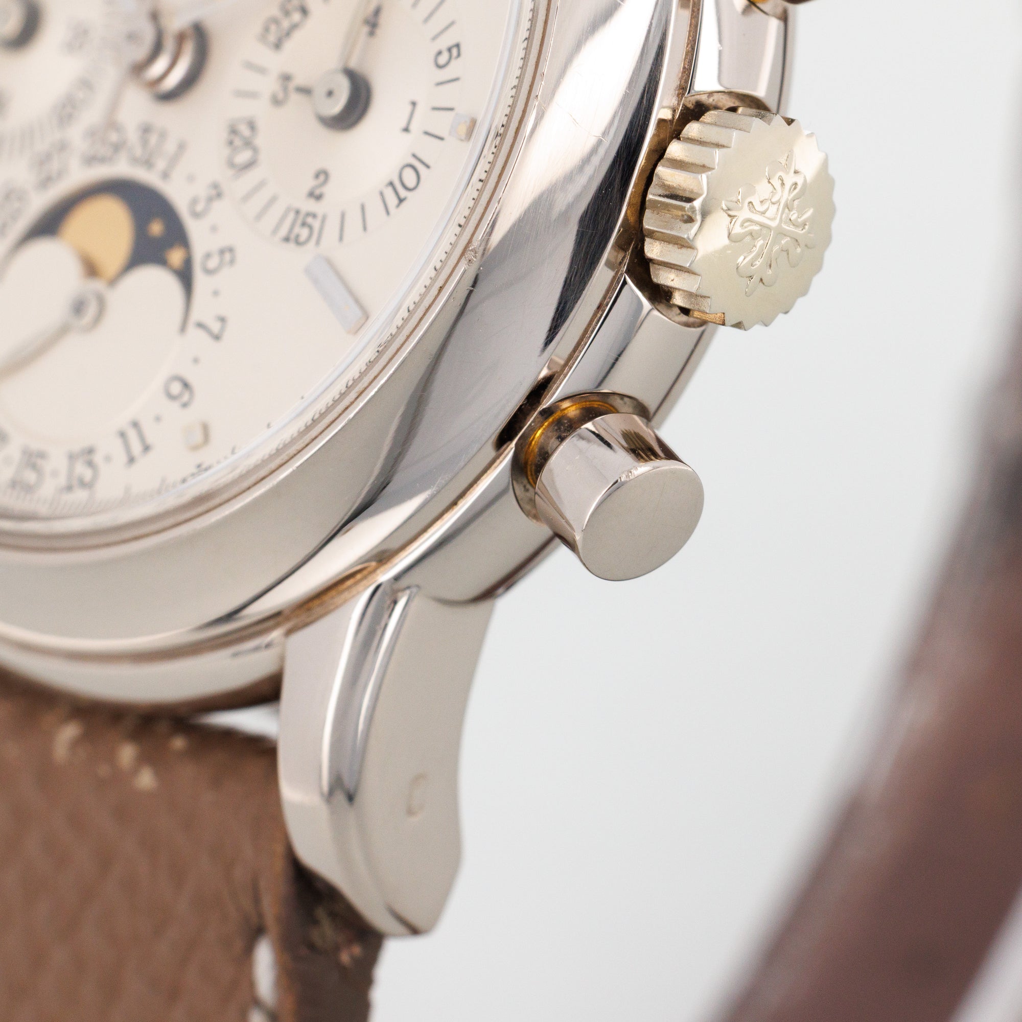 Patek Philippe White Gold Perpetual Calendar Chronograph Second Series, 3970