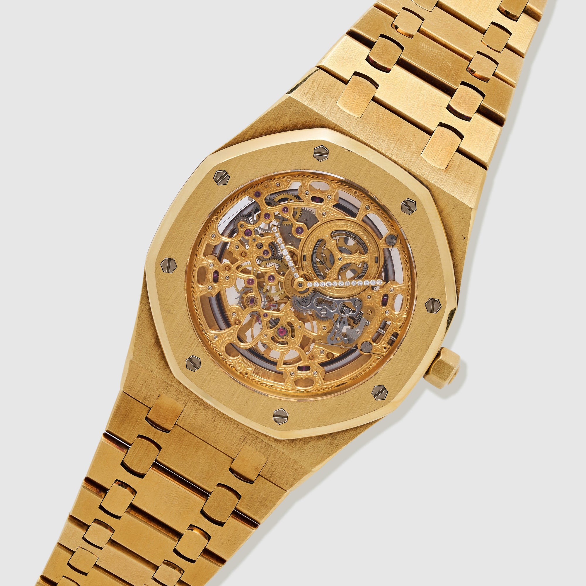 Audemars Piguet Yellow Gold Royal Oak Skeleton Watch Ref. 14789BA