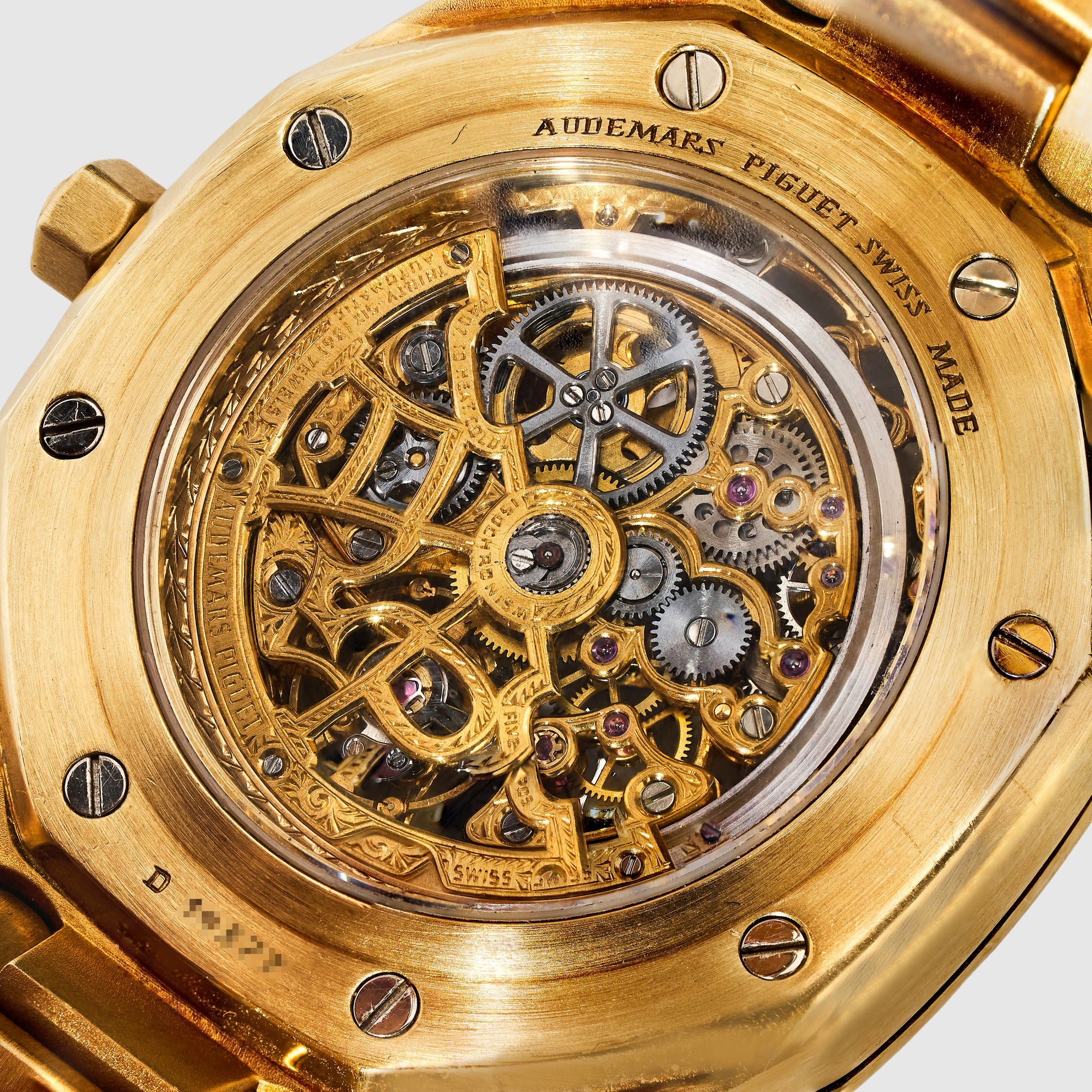Audemars Piguet Yellow Gold Royal Oak Skeleton Watch Ref. 14789BA