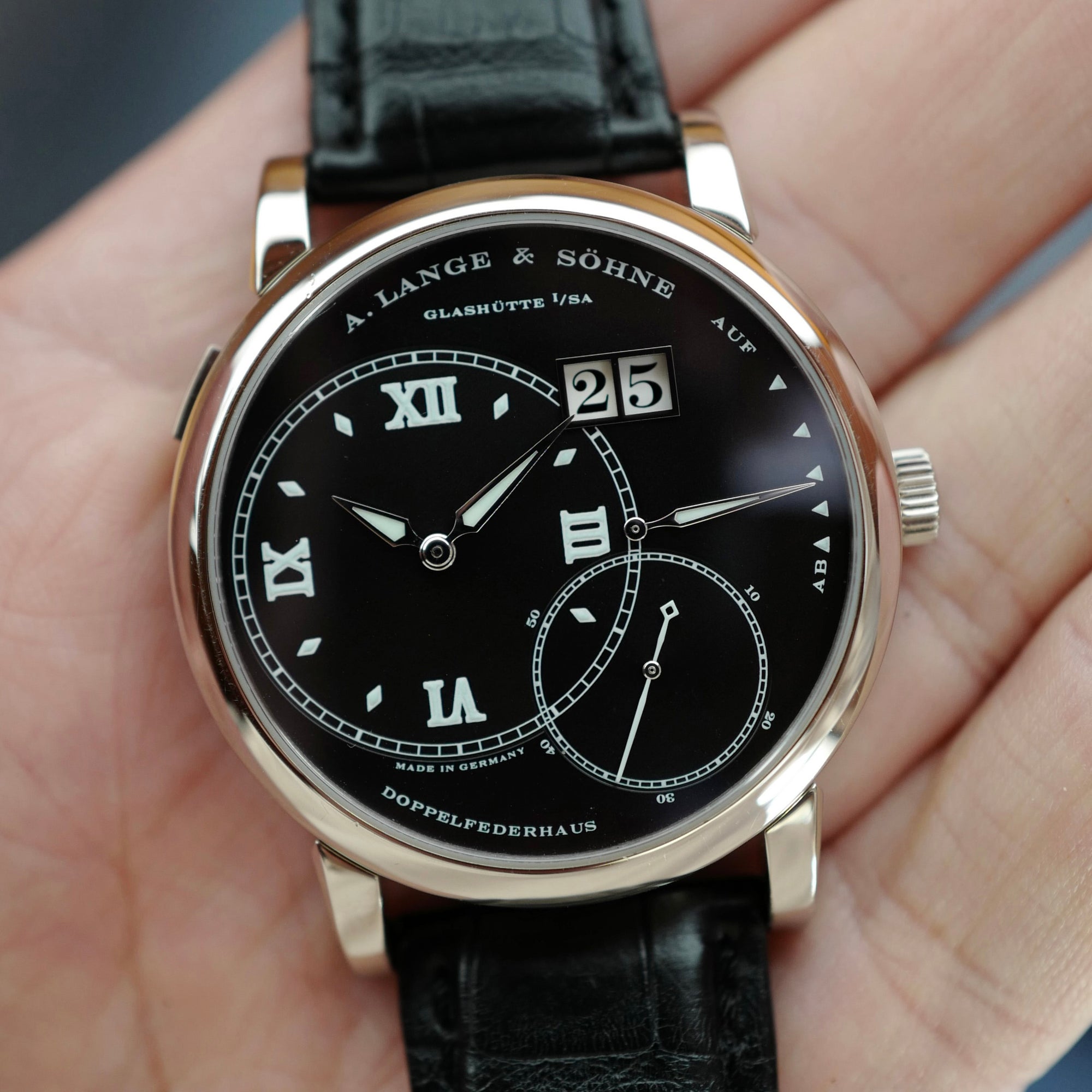 A. Lange &amp; Sohne - A. Lange &amp; Sohne White Gold Grand Lange 1 Lange Luminous Ref. 115.028 - The Keystone Watches