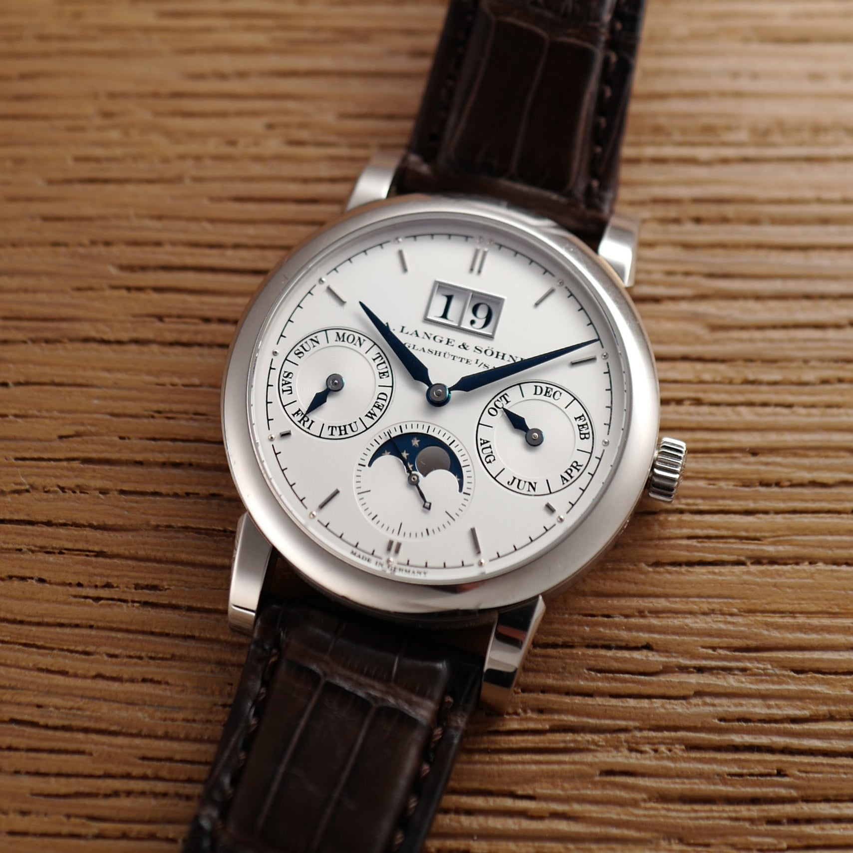 A. Lange & Sohne 330.026E White Gold Annual Calendar (New Arrival)