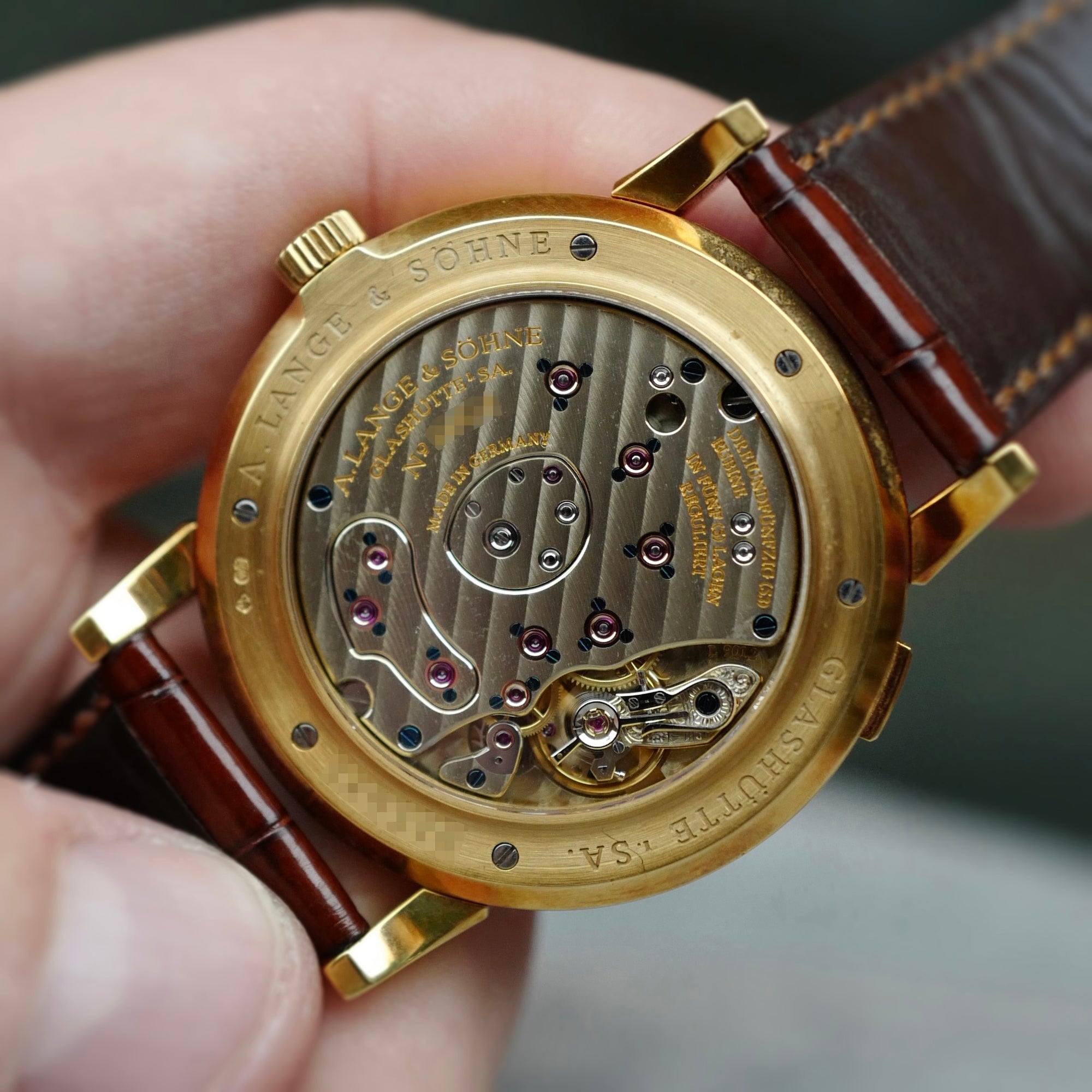 A. Lange & Sohne Yellow Gold Grande Lange 1 Ref. 115.022 (New Arrival)