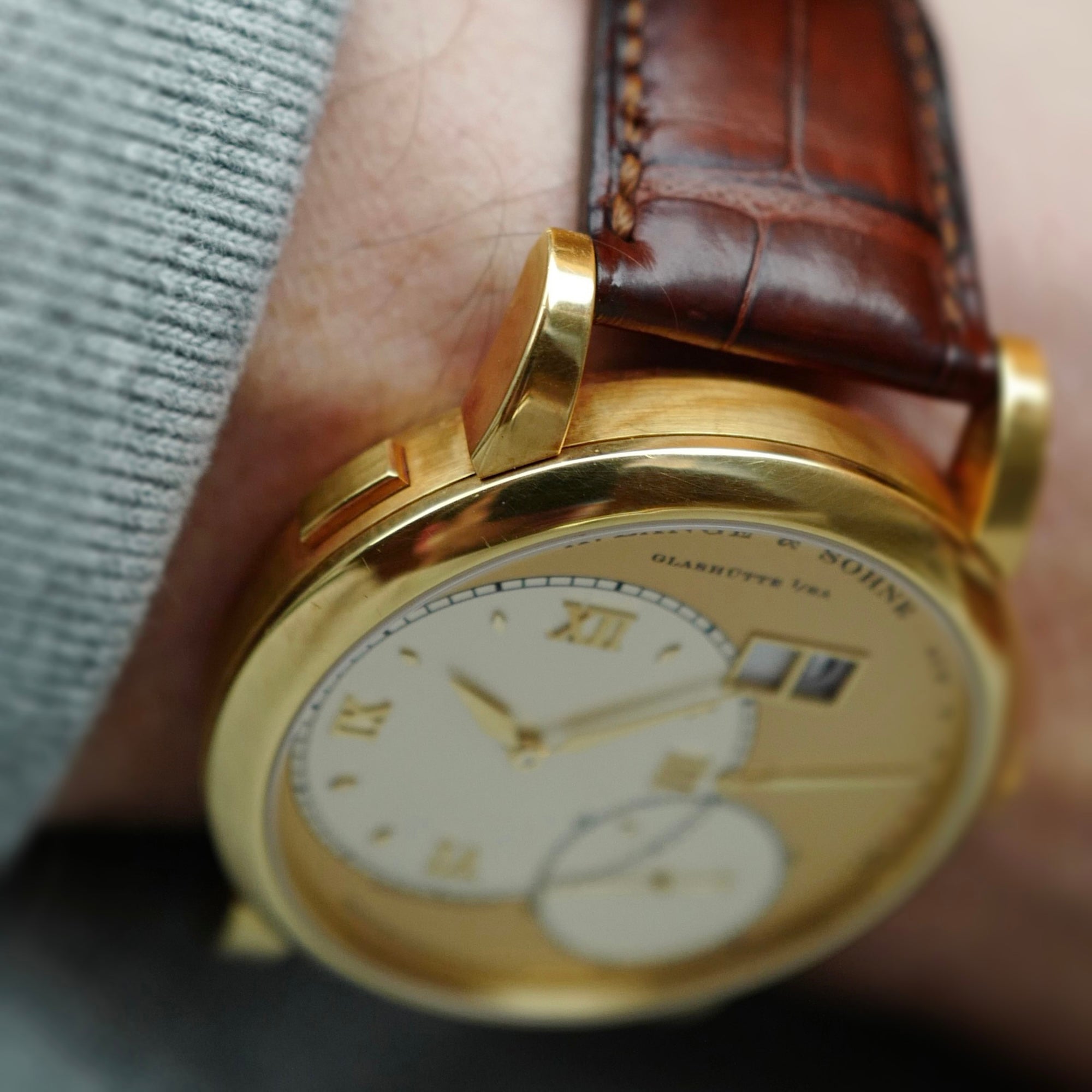A. Lange &amp; Sohne Yellow Gold Grande Lange 1 Ref. 115.022 (New Arrival)