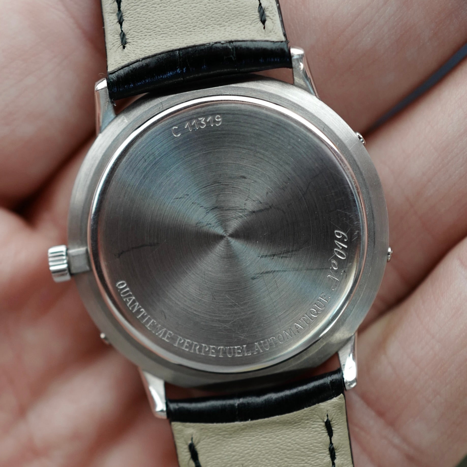 Audemars Piguet Platinum Quantieme Perpetual Ref. 25548 with Rare Silver Dial (New Arrival)