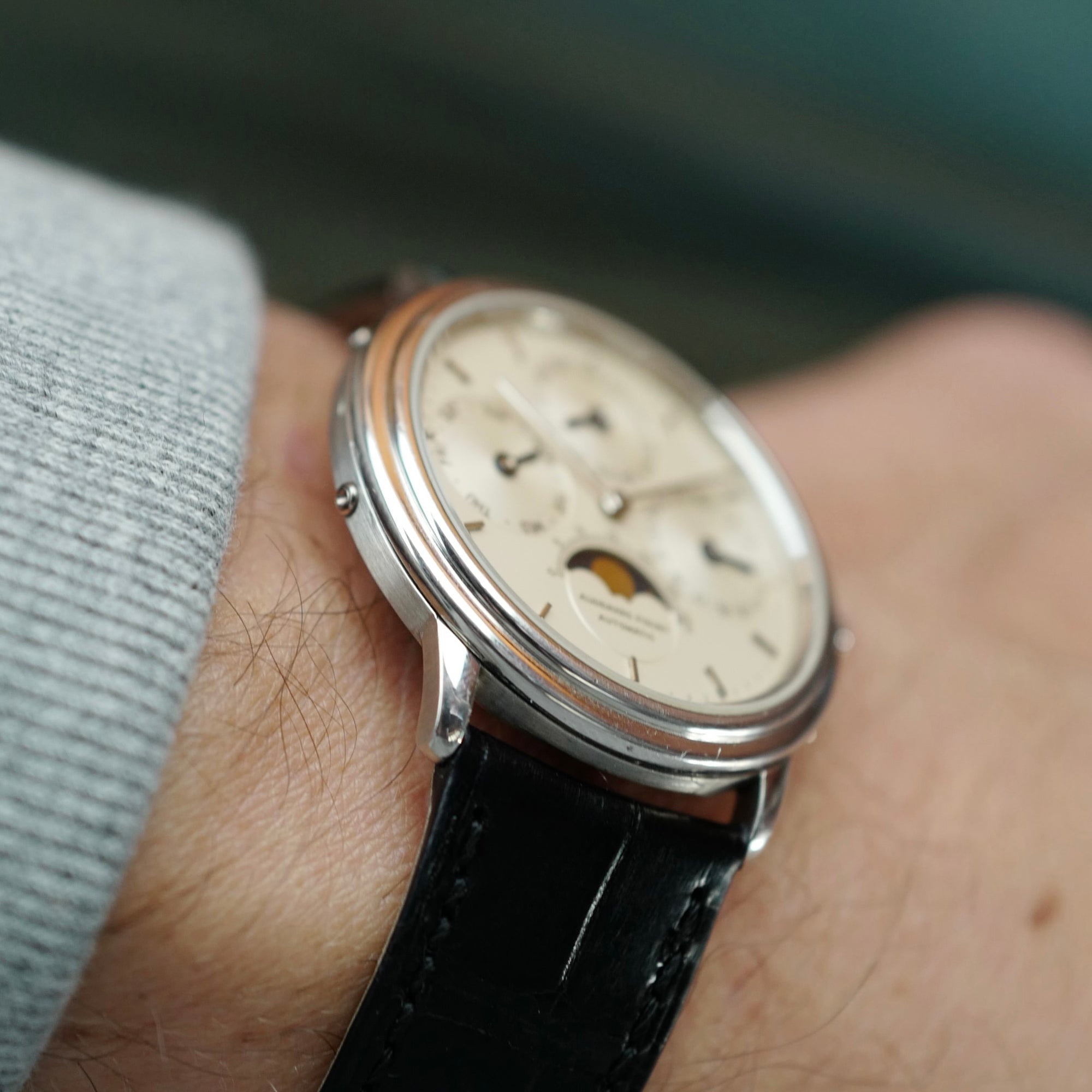 Audemars Piguet Platinum Quantieme Perpetual Ref. 25548 with Rare Silver Dial (New Arrival)