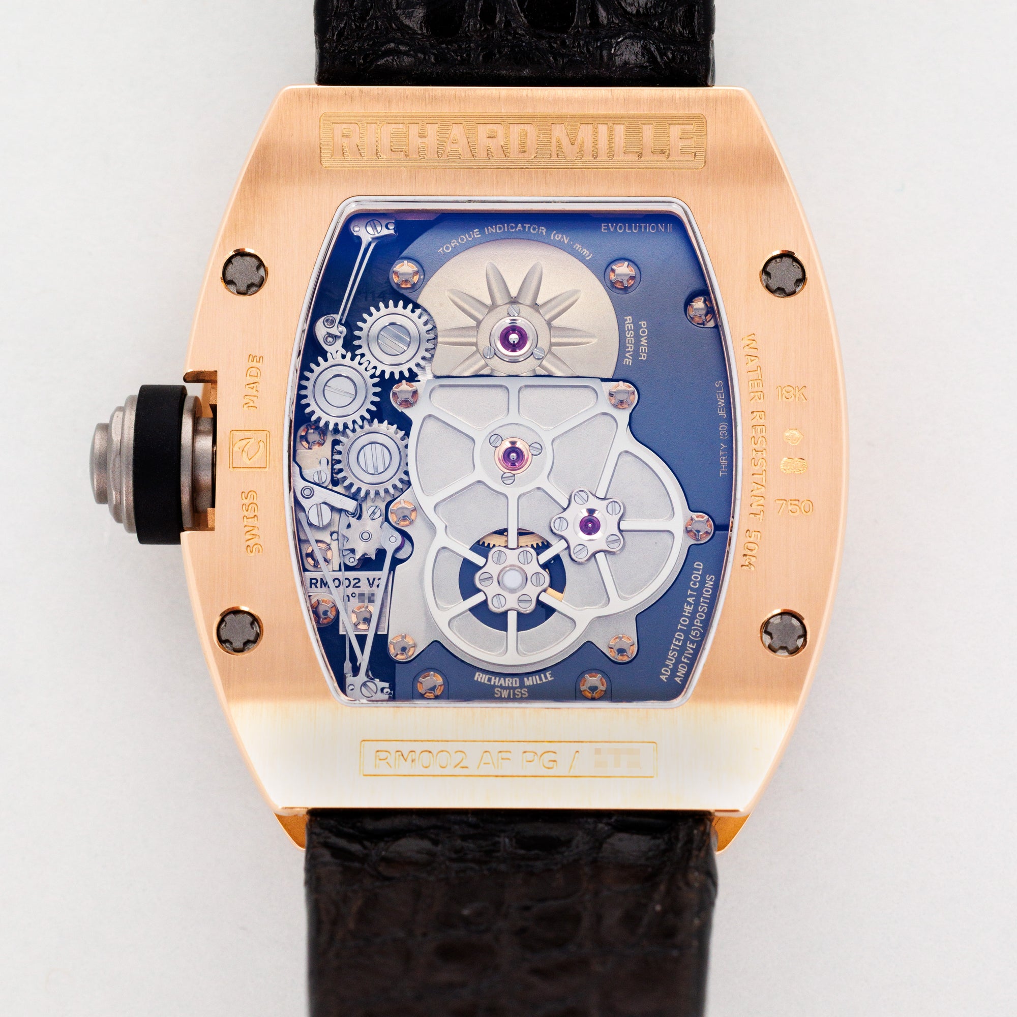 Richard Mille Rose Gold Tourbillon RM002 Box and Papers, Recently Serviced