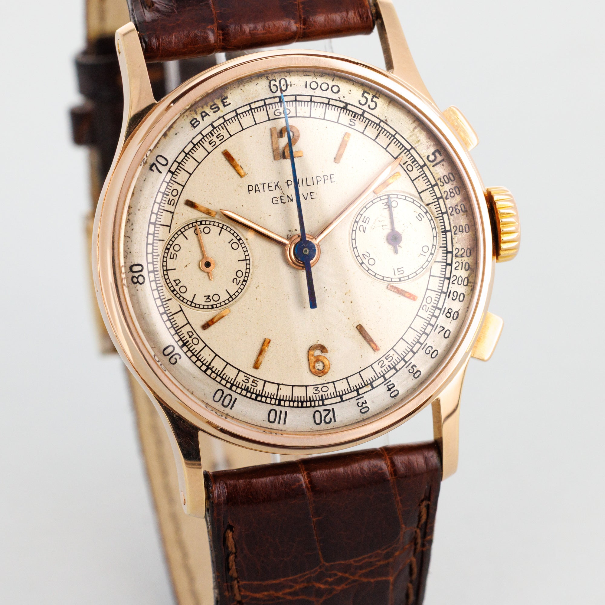Patek Philippe Pink Gold Two-Tone Dial Watch Ref. 130, Circa 1953