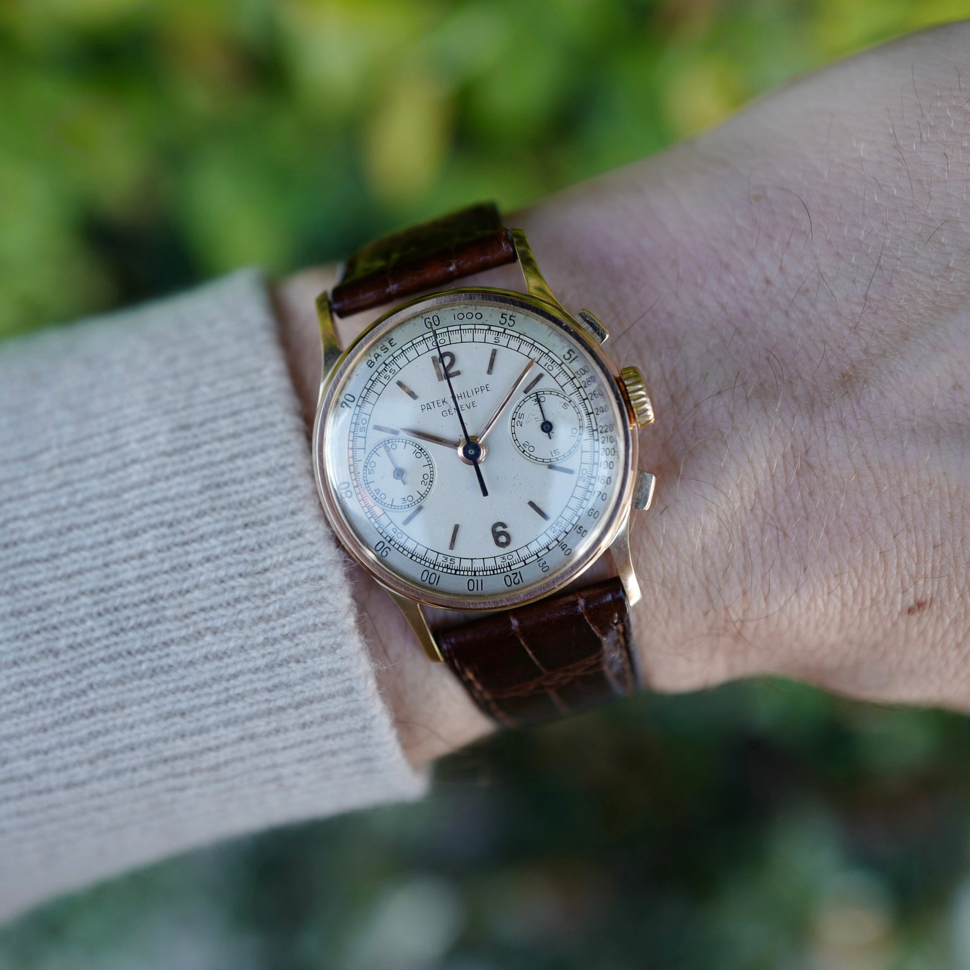 Patek Philippe Pink Gold Two-Tone Dial Watch Ref. 130, Circa 1953