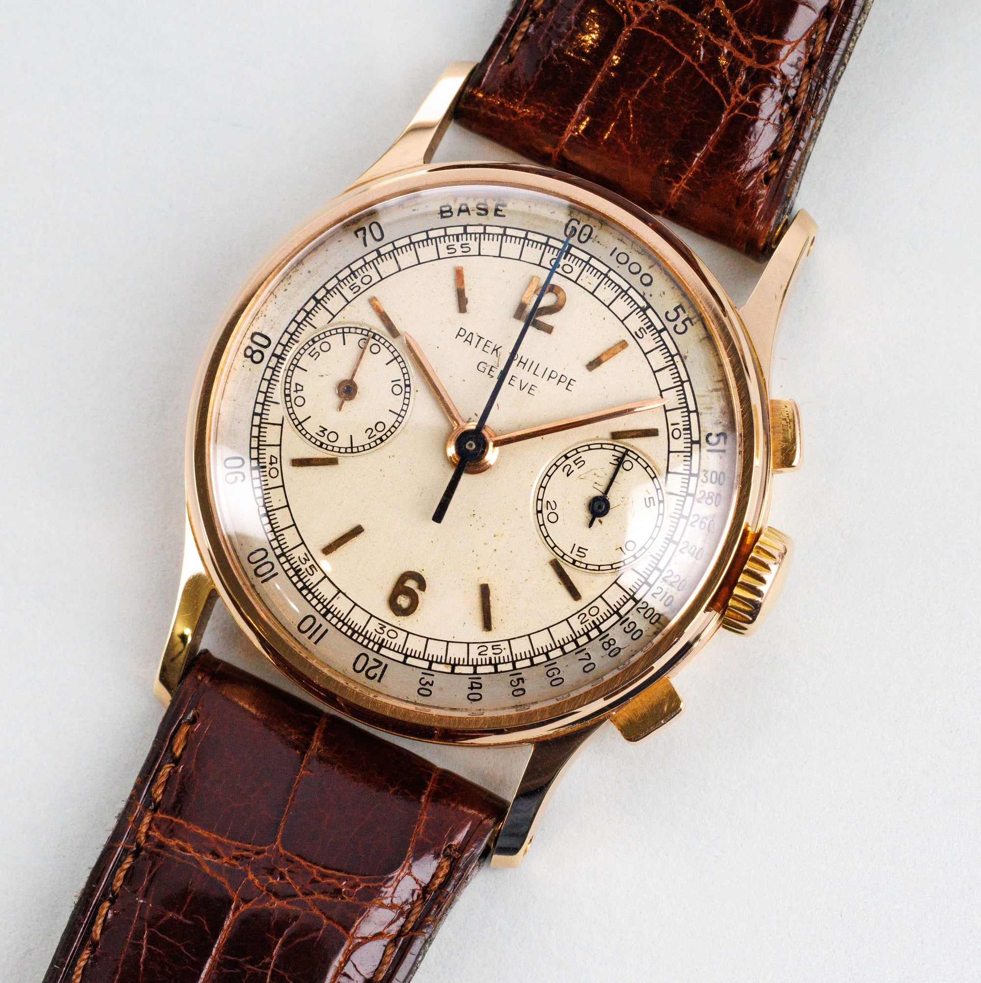 Patek Philippe Pink Gold Two-Tone Dial Watch Ref. 130, Circa 1953