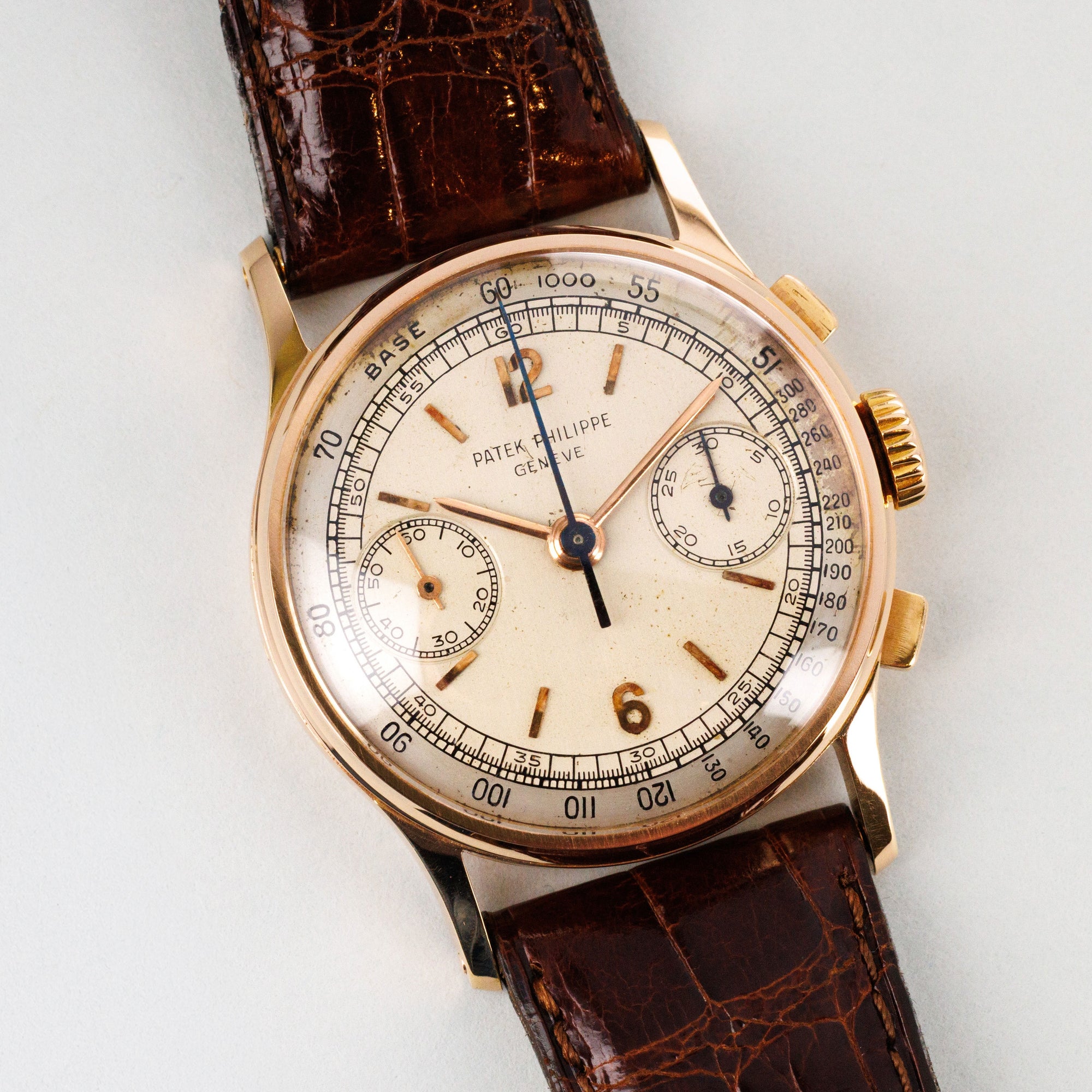 Patek Philippe Pink Gold Two-Tone Dial Watch Ref. 130, Circa 1953