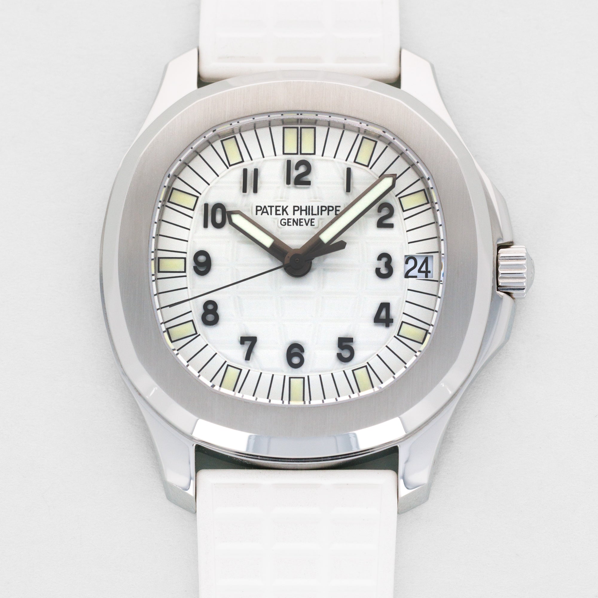 Patek Philippe Aquanaut Albino Dial Watch Ref. 5065 with Original Hangtag, Unique