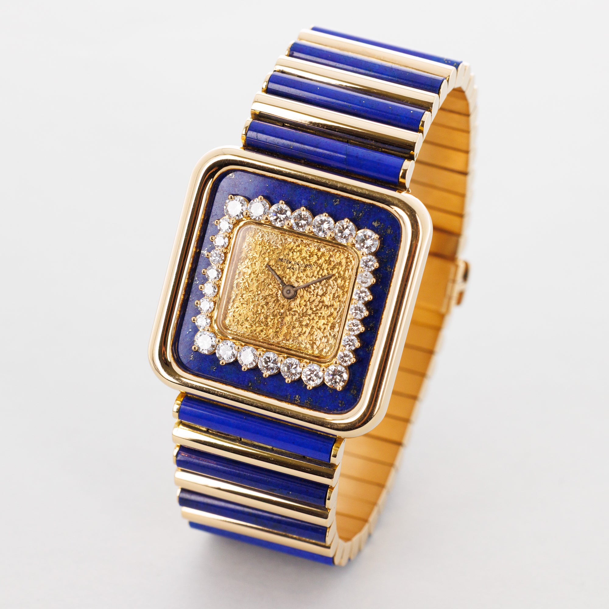 Patek Philippe Yellow Gold and Lapis Lazuli Watch Ref. 4240