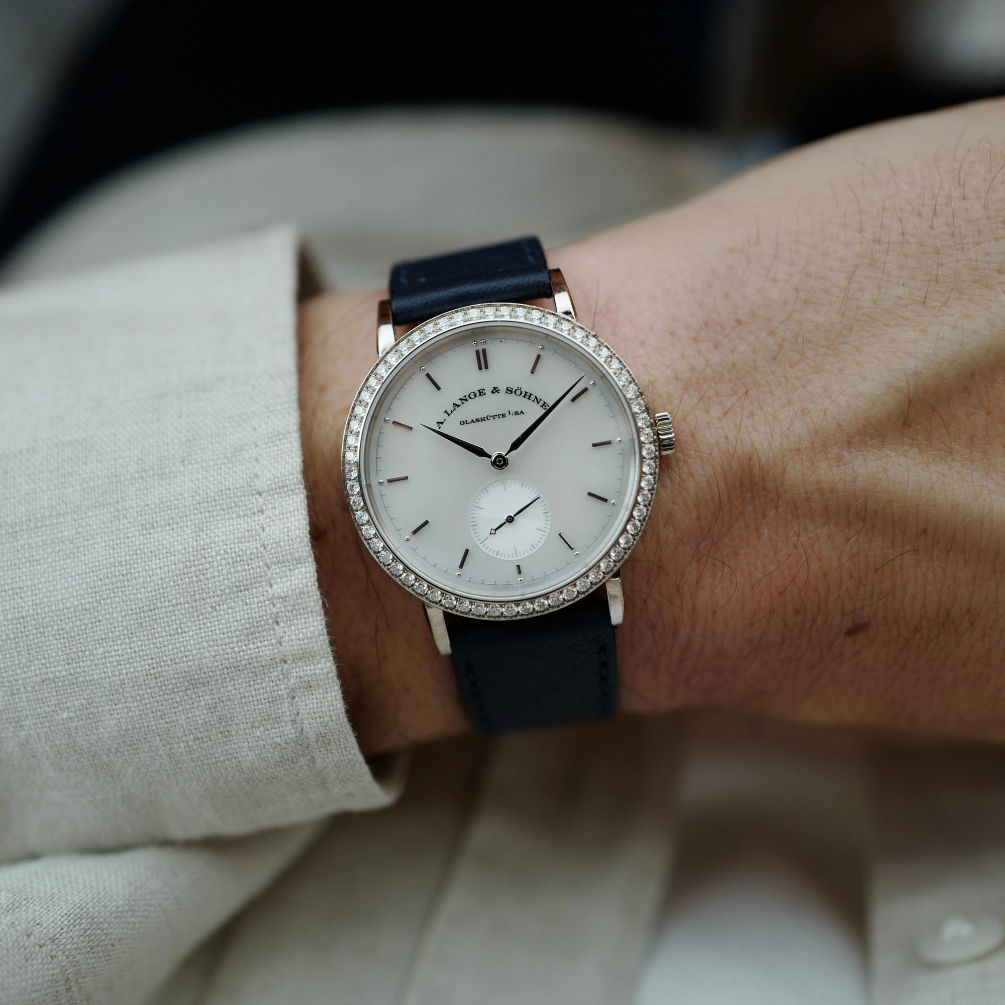 A. Lange &amp; Sohne White Gold Saxonia Ref. 878.029