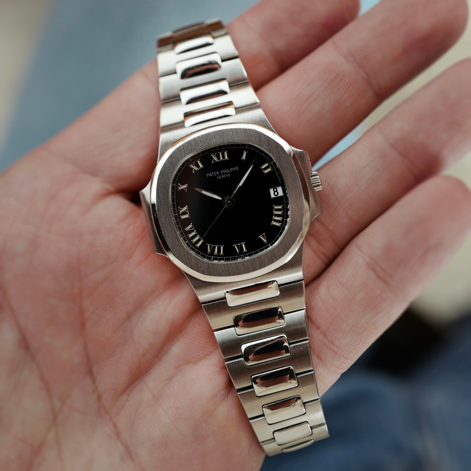 Patek Philippe Steel Nautilus Ref. 3800 with Roman Numeral Dial (New Arrival)