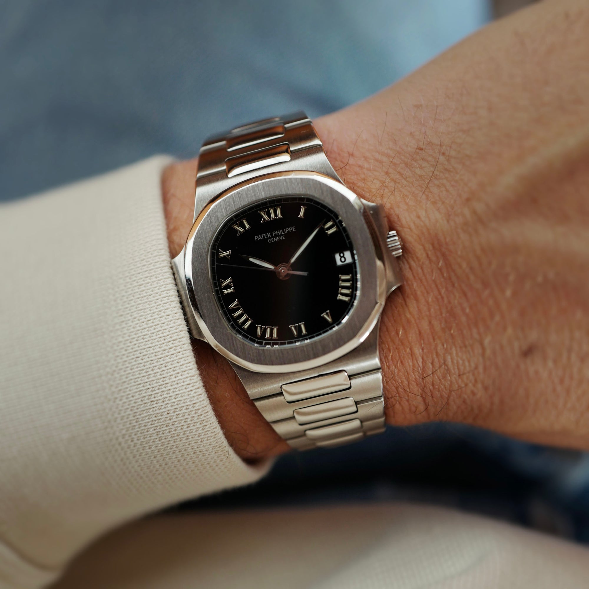 Patek Philippe Steel Nautilus Ref. 3800 with Roman Numeral Dial (New Arrival)