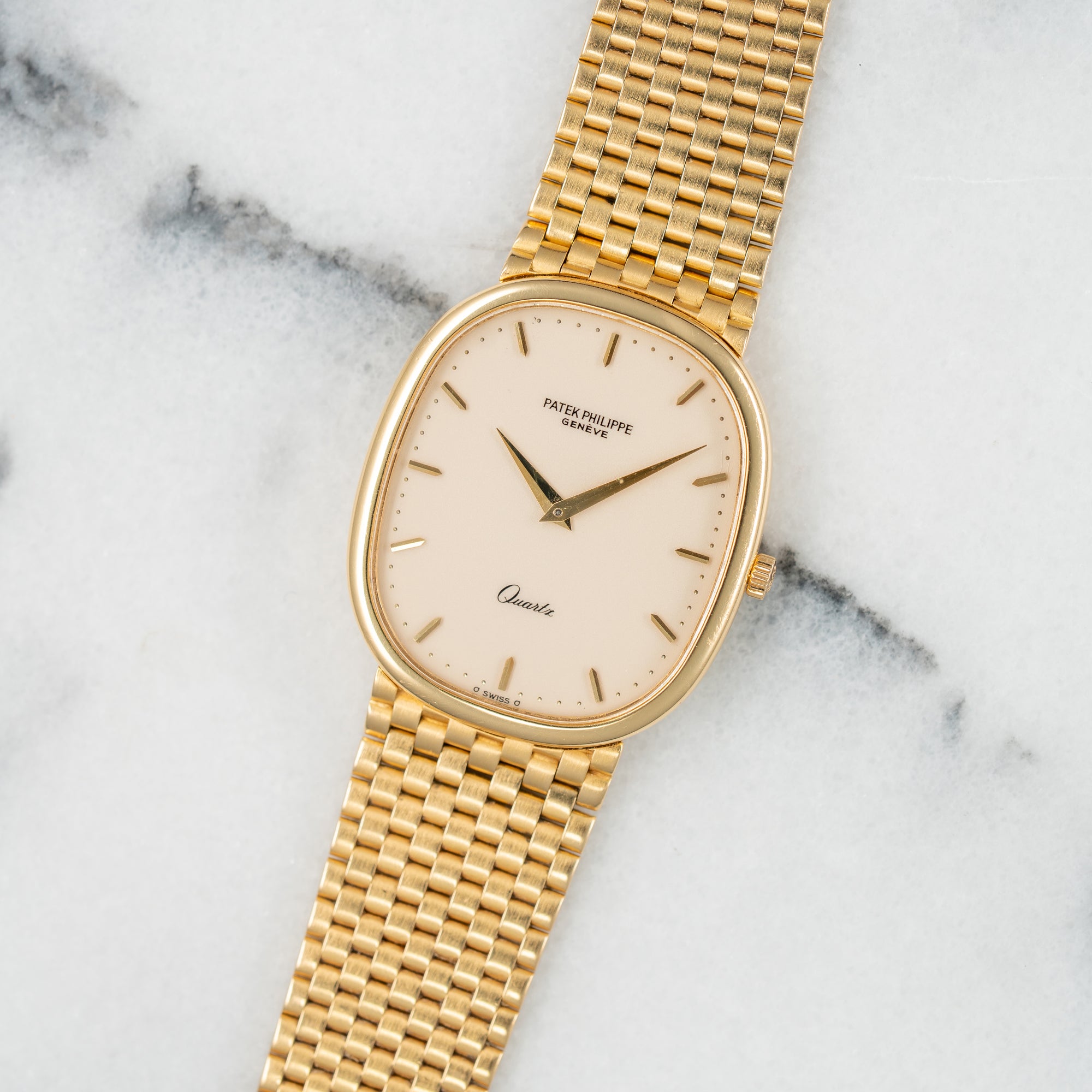 Patek Philippe Yellow Gold Ellipse Bracelet Watch Ref. 3838