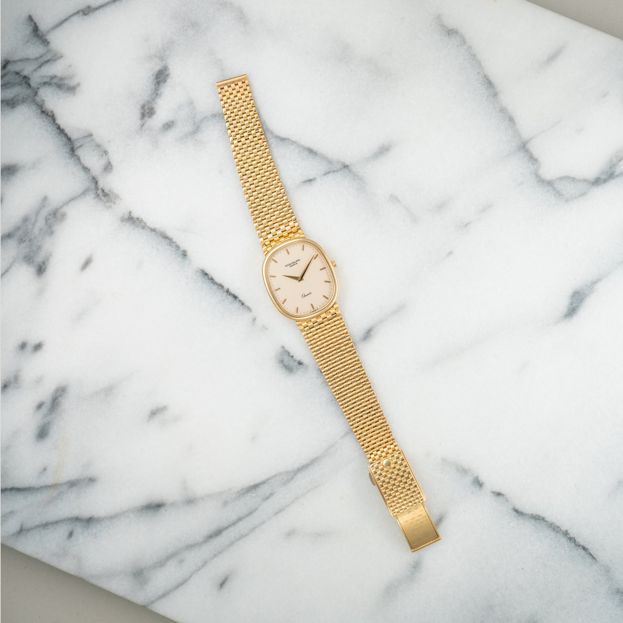 Patek Philippe Yellow Gold Ellipse Bracelet Watch Ref. 3838