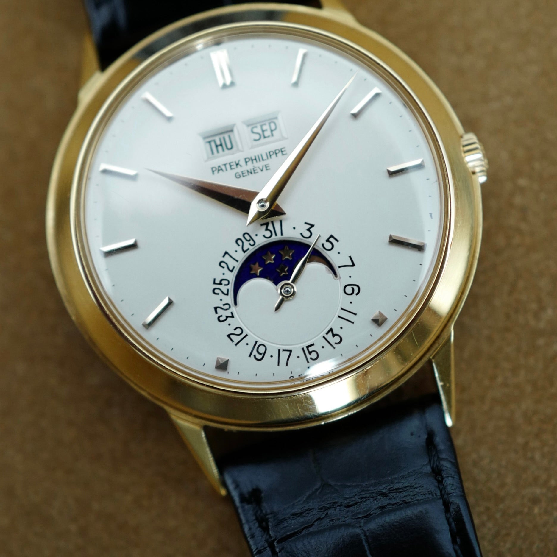 Patek Philippe Yellow Gold Perpetual Calendar Watch Ref. 3448, Circa 1977