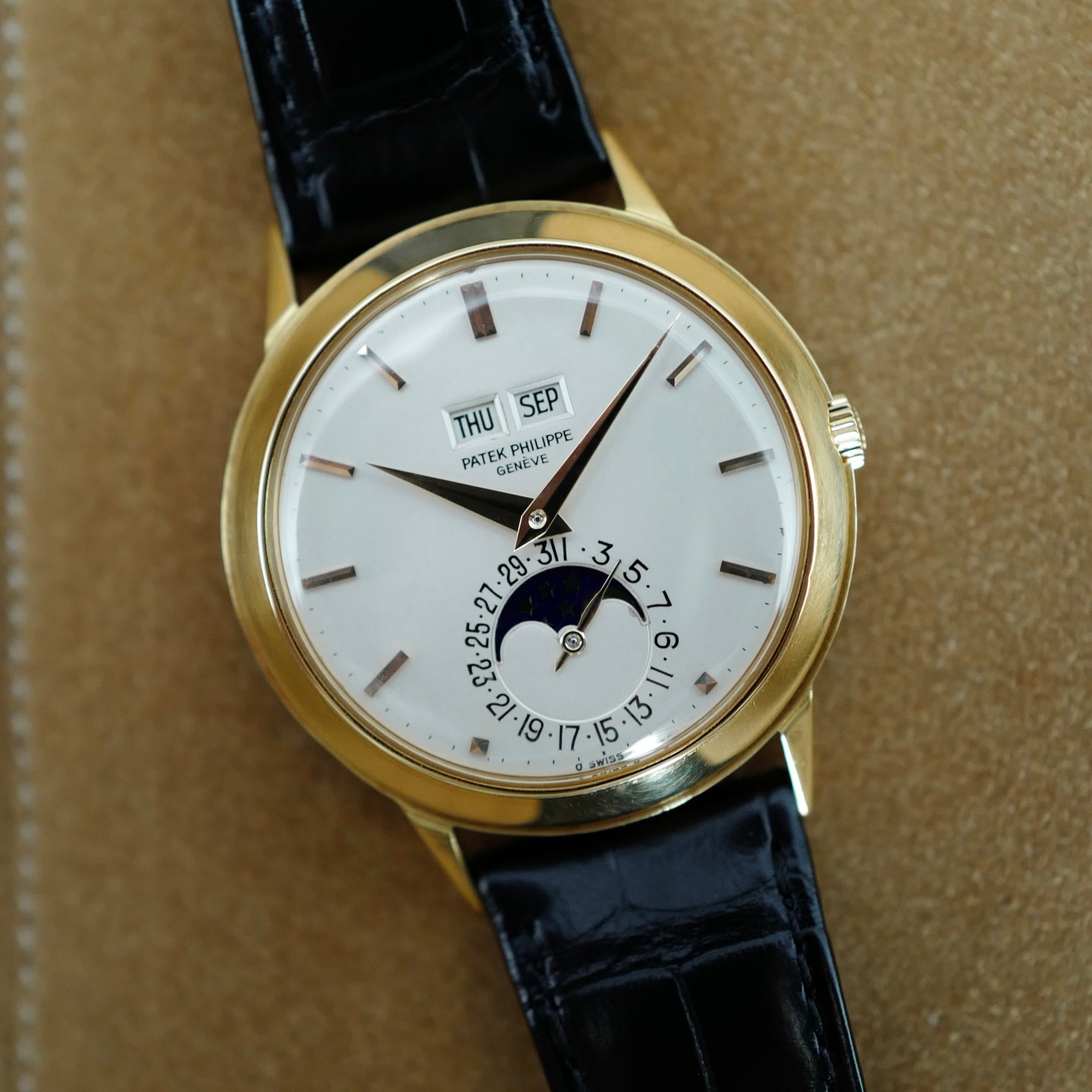 Patek Philippe Yellow Gold Perpetual Calendar Watch Ref. 3448, Circa 1977