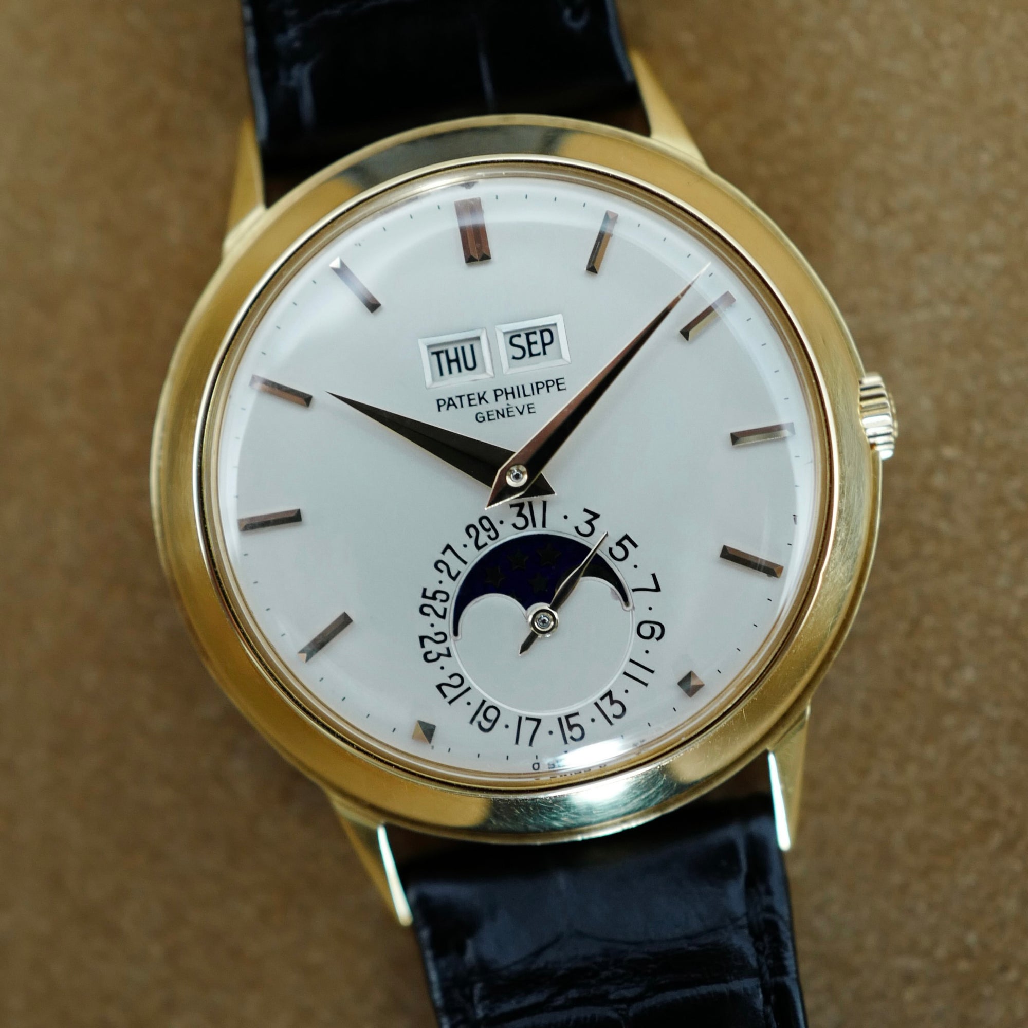 Patek Philippe Yellow Gold Perpetual Calendar Watch Ref. 3448, Circa 1977